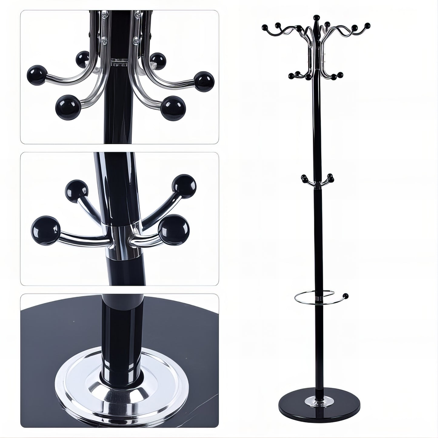 Porte-manteau sur pied - Style art moderne