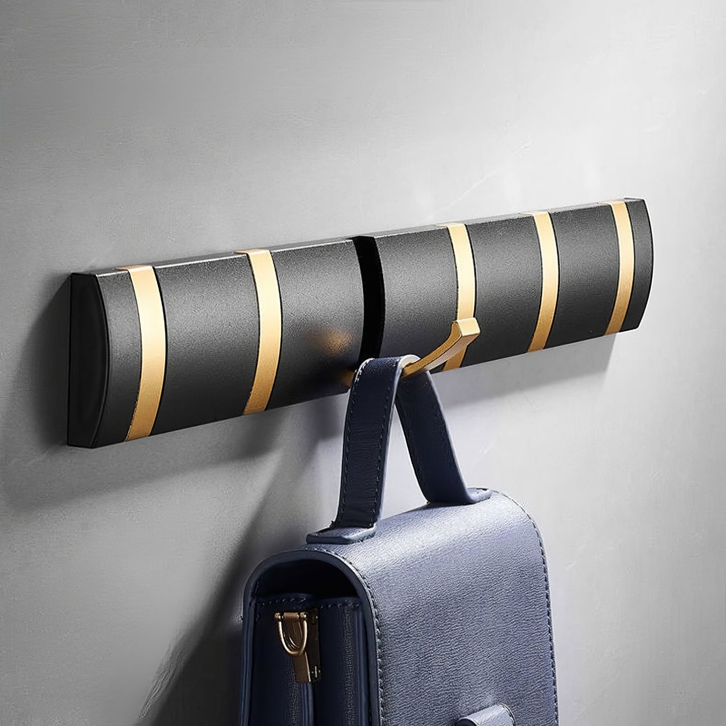 Porte-manteau de salle de bain - Style noir