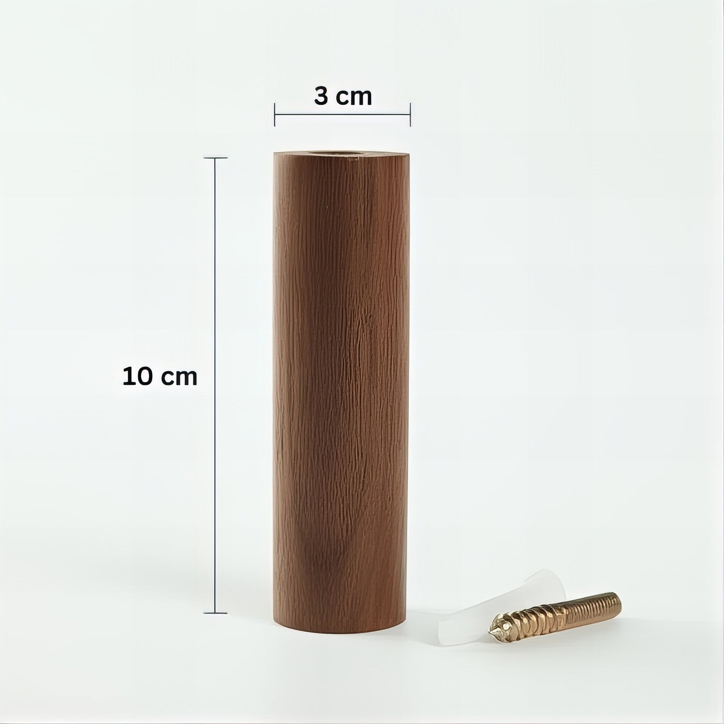 Patère individuelle en bois - Style bicolore & asymétrique (Lot de x10)