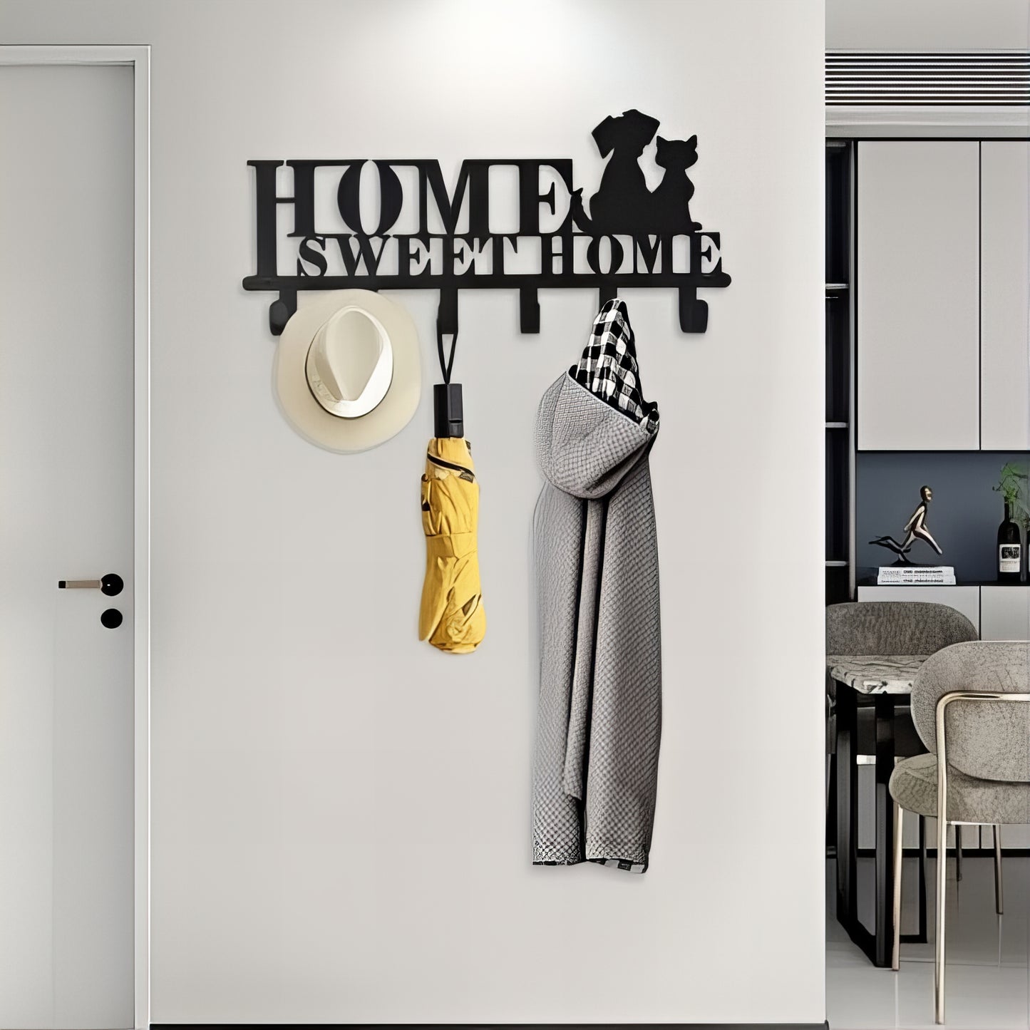 Porte-manteau mural & clés - Style Sweet Home Moderne
