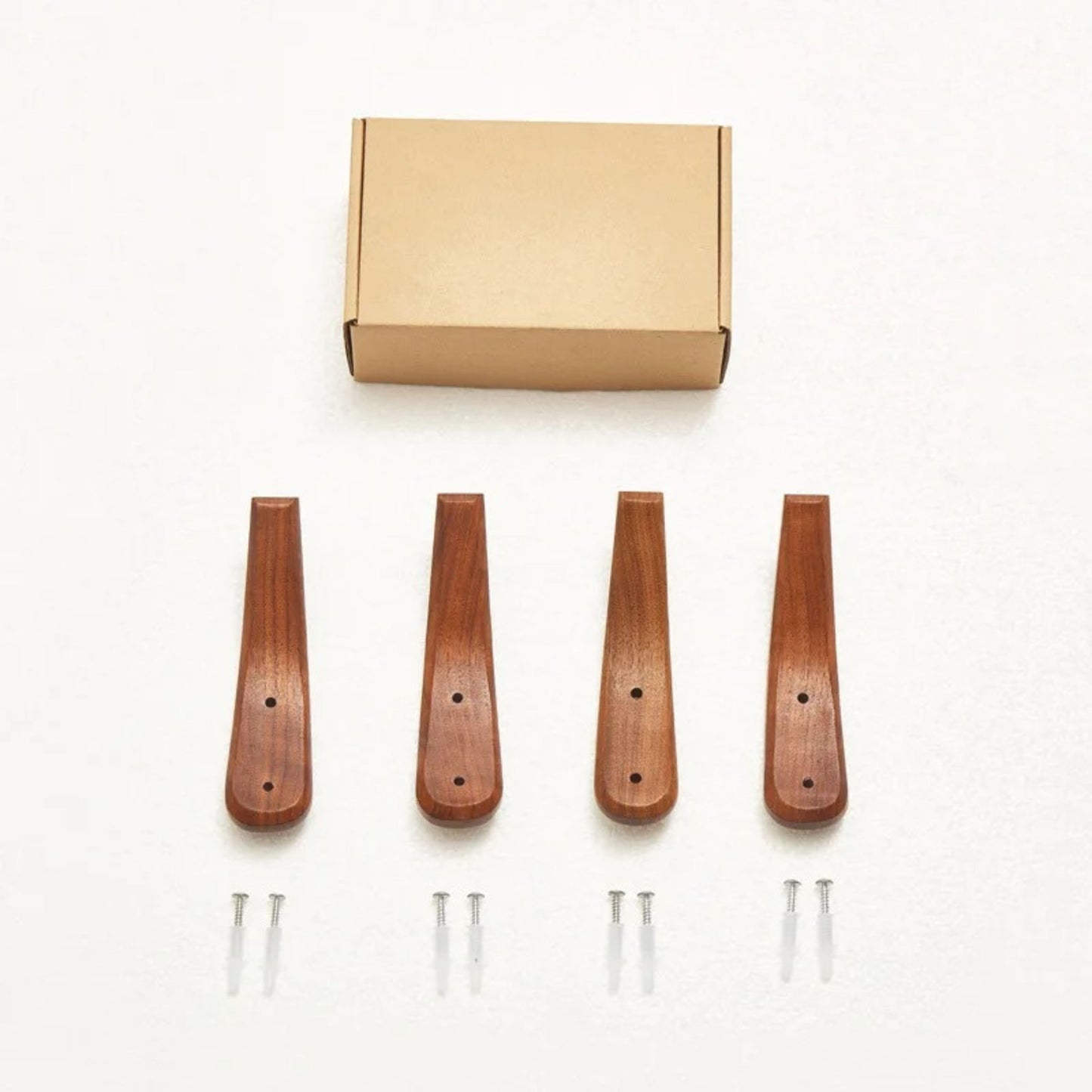 Patère individuelle en bois - Style directionnel (Lot x4)