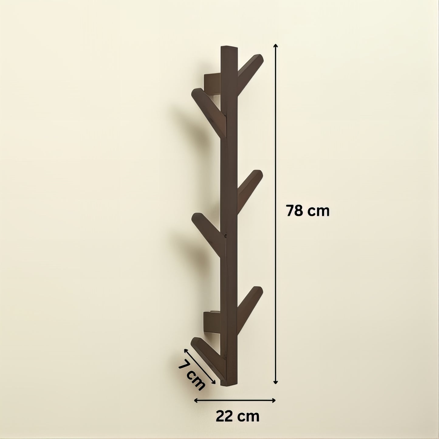 Patère Murale en Bambou Forme Arbre