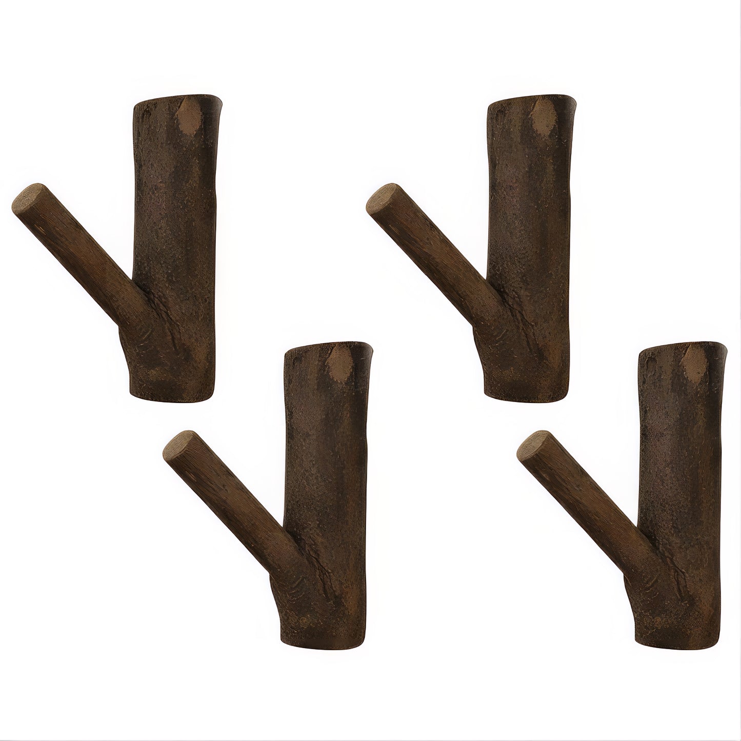 Patère individuelle en bois - Style Forêt (Lot de x4)