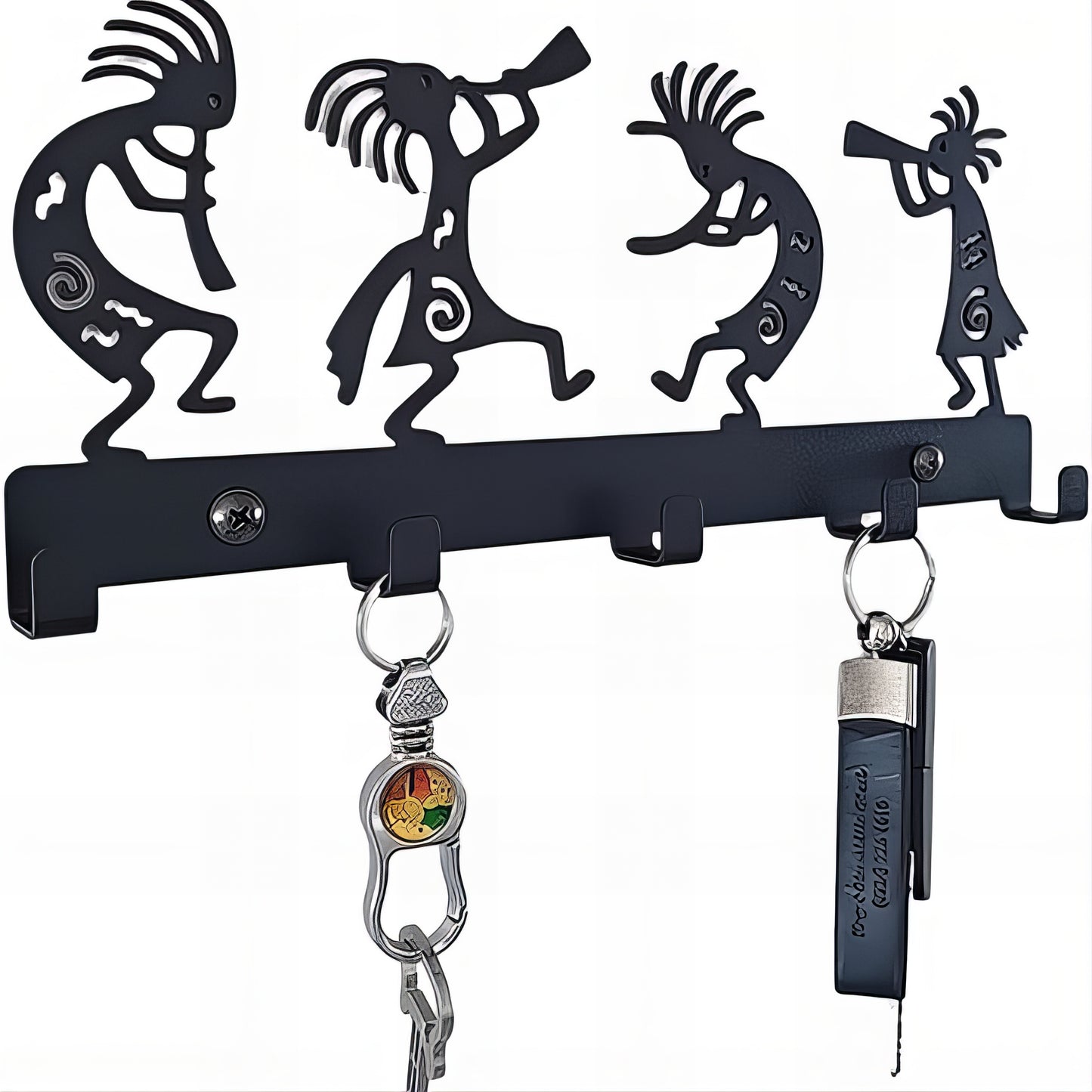 Porte-manteau mural & clés - Style musicien