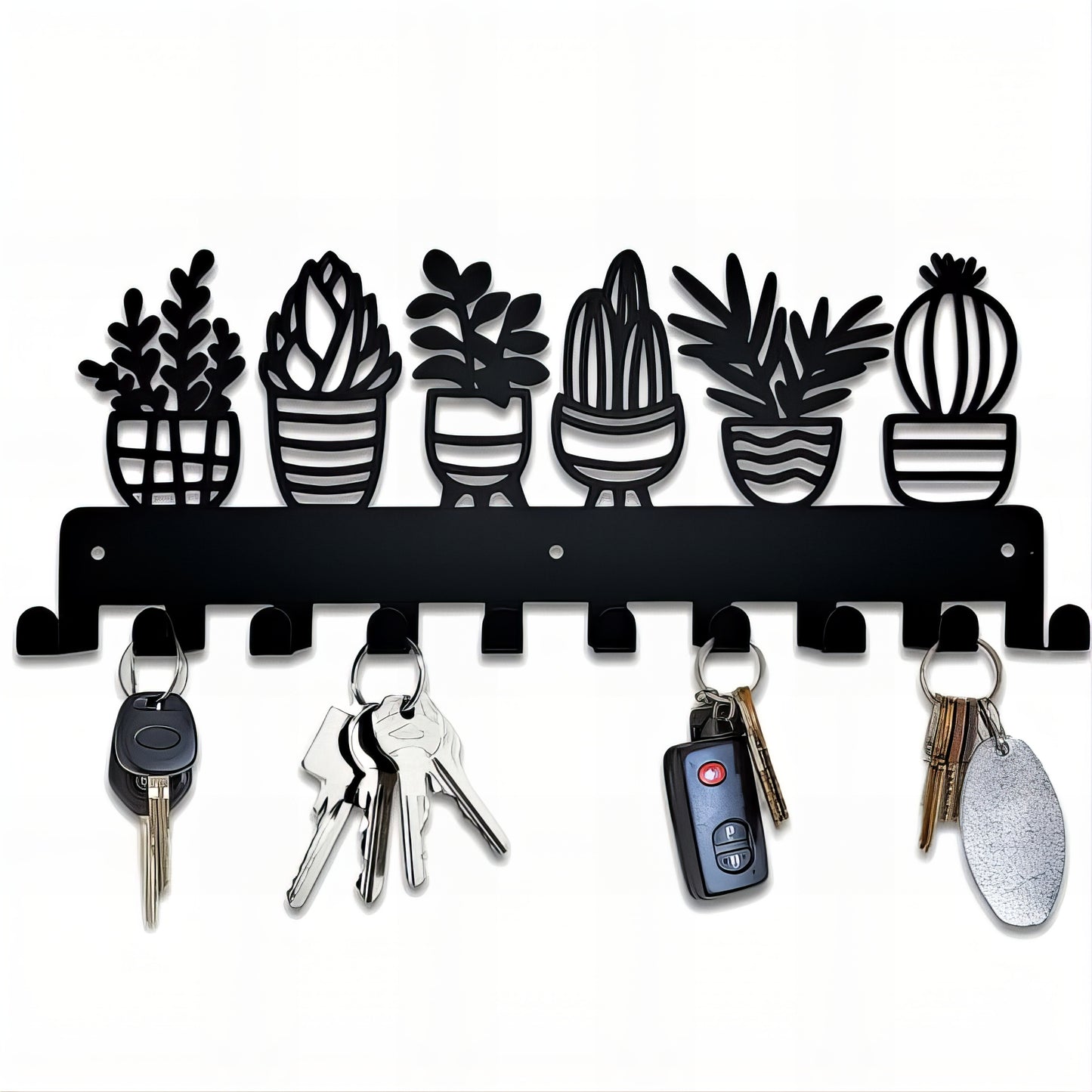 Porte-manteau mural & clés - Style exotique