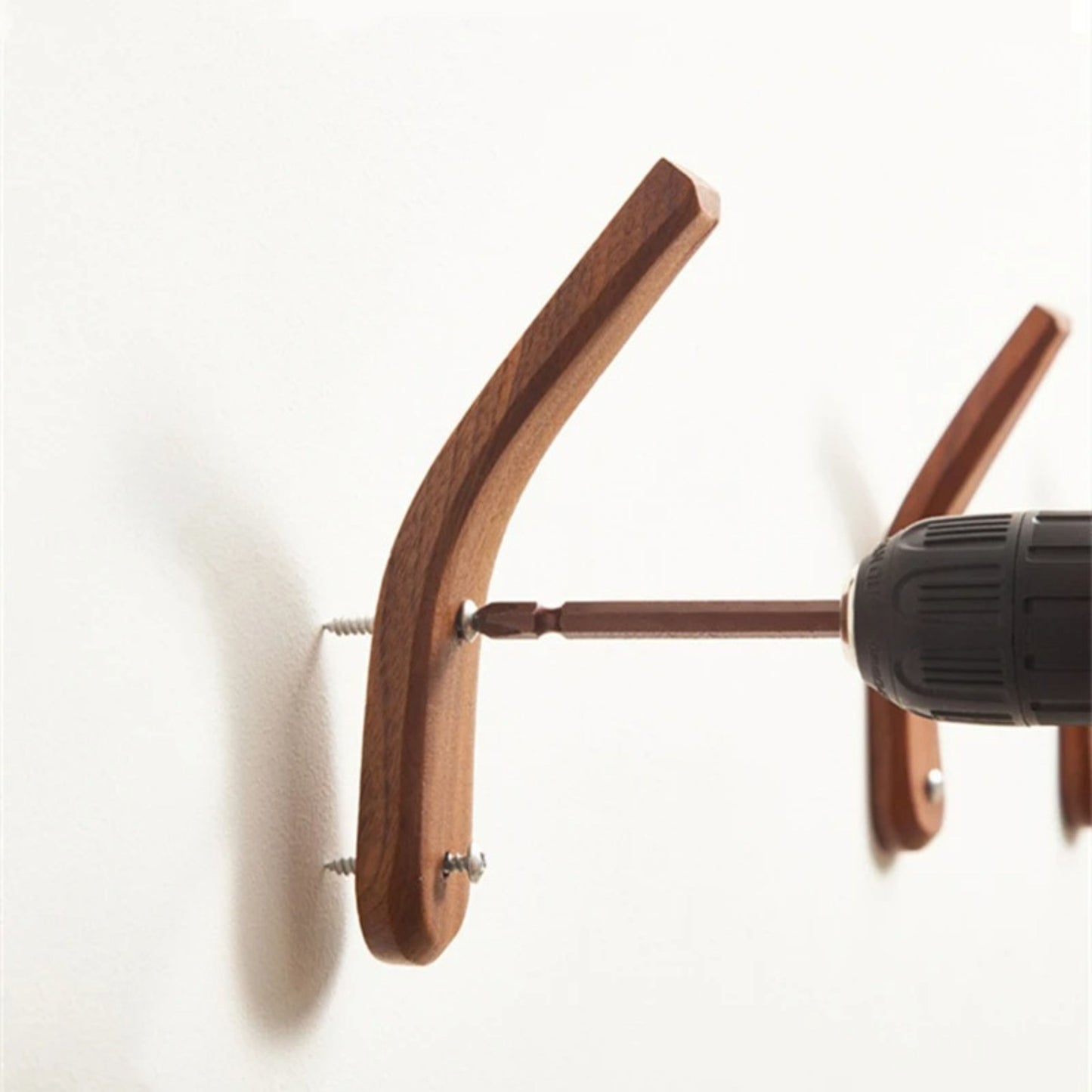 Patère individuelle en bois - Style directionnel (Lot x4)