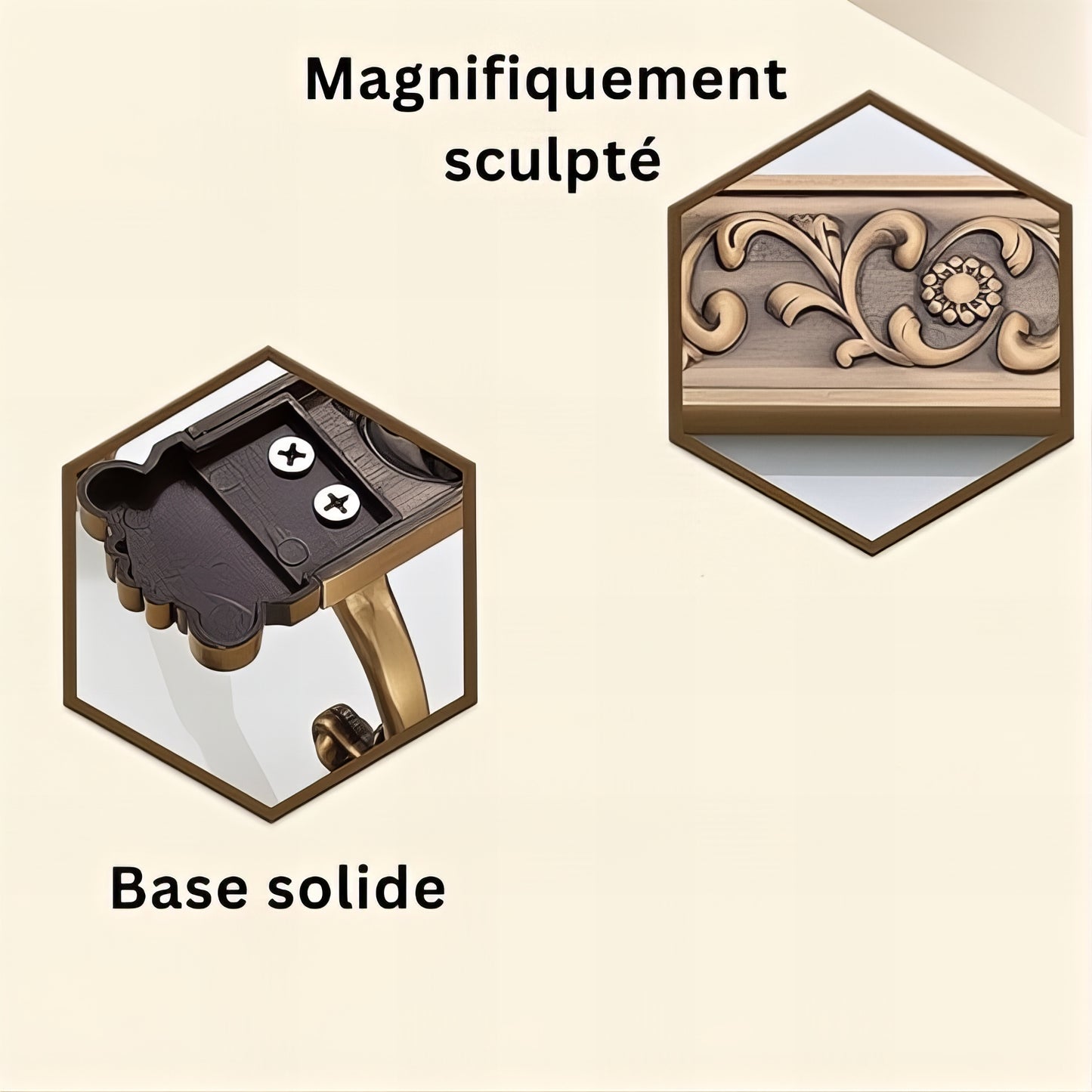 Porte-manteau mural - Style art classique