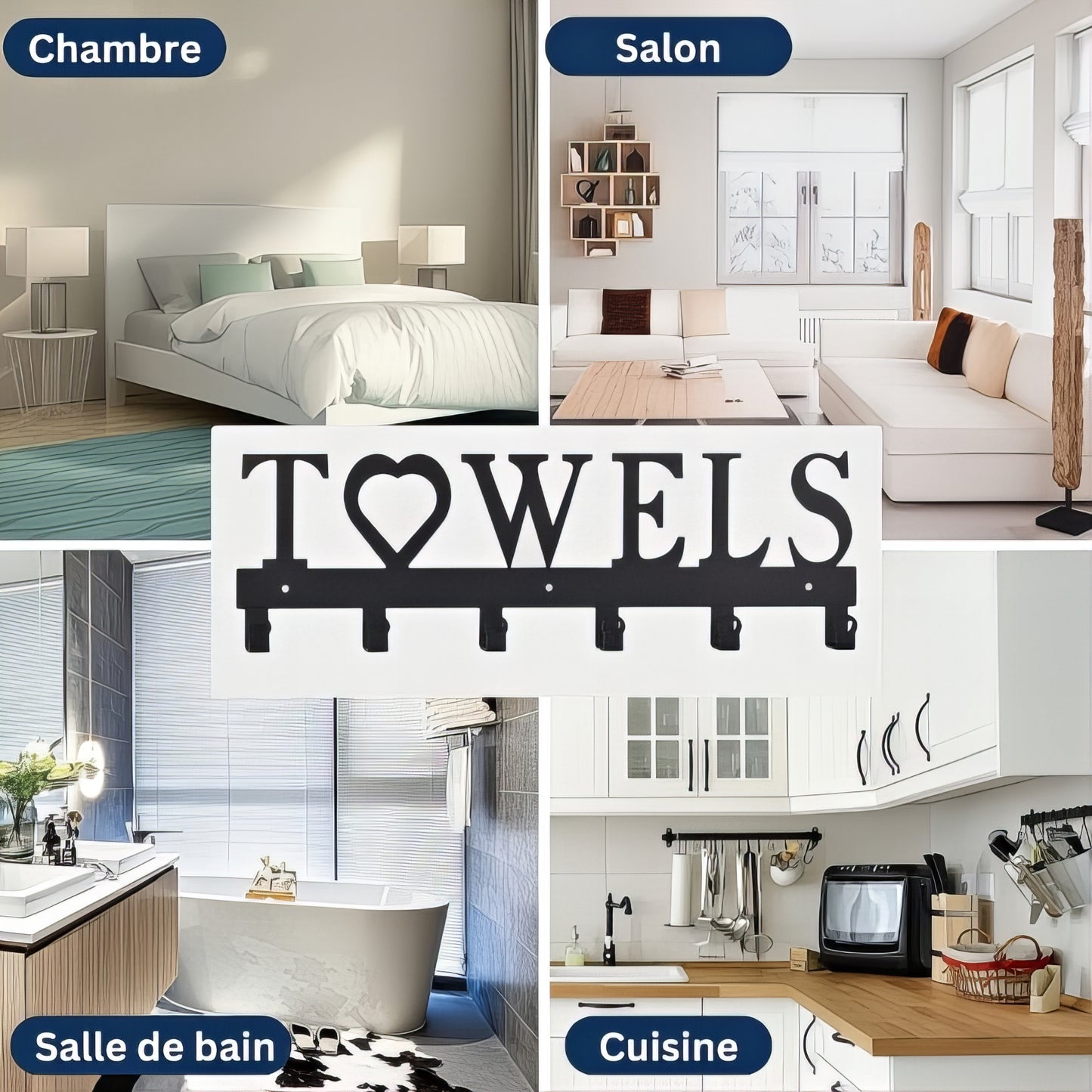 Porte-manteau mural - Style Towels