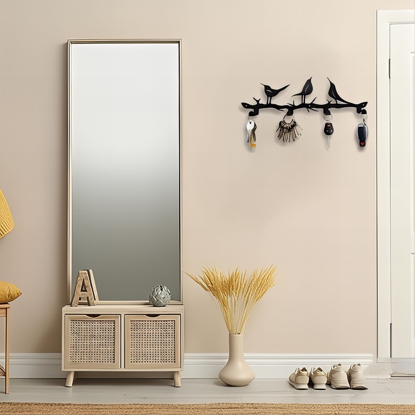 Porte-manteau décoratif - Style oiseaux chantants