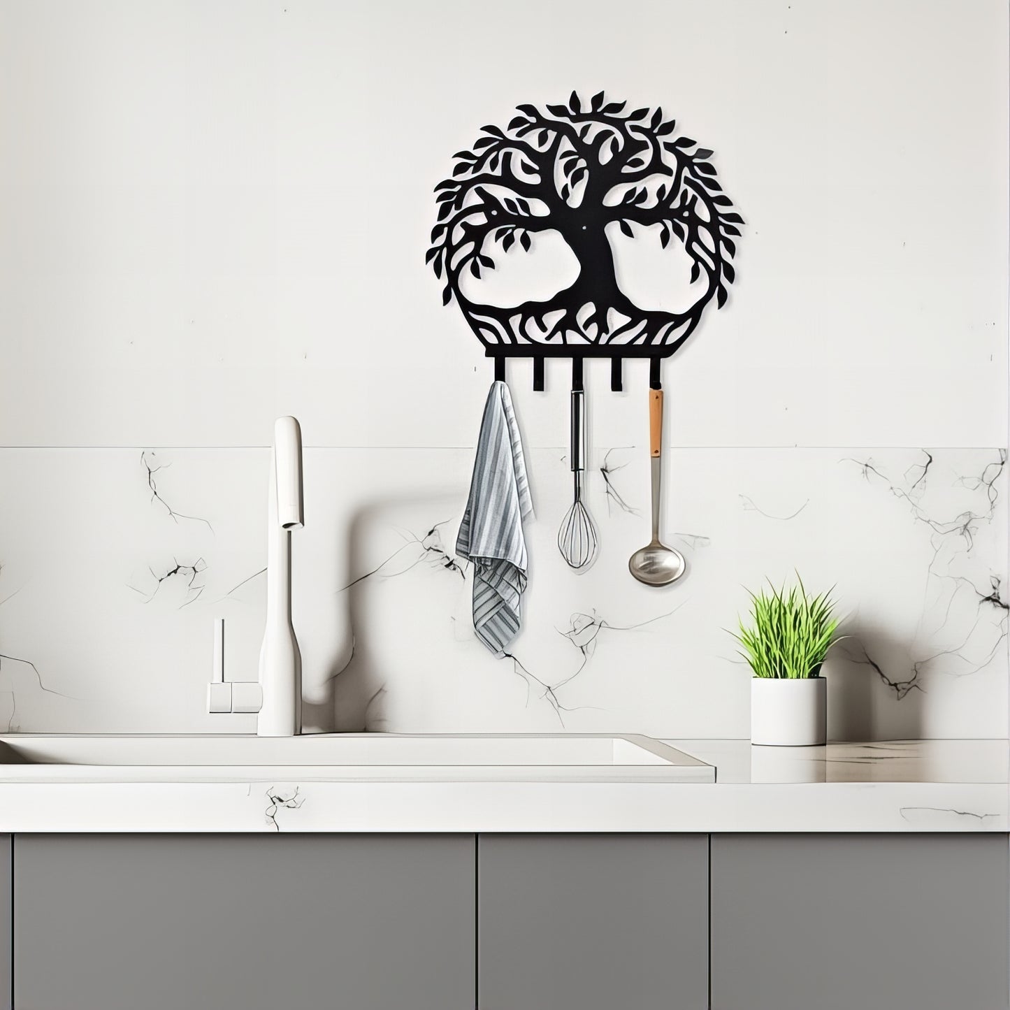 Porte-manteau décoratif - Style arbre de vie