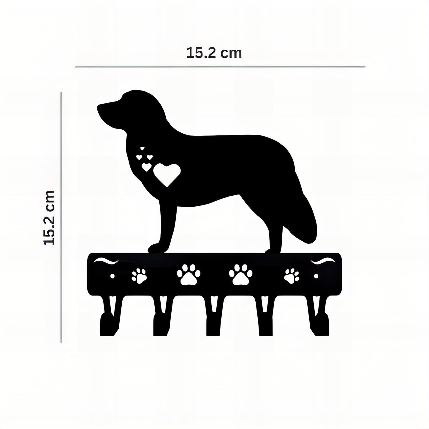 Porte-manteau mural & clés - Style chien Labrador