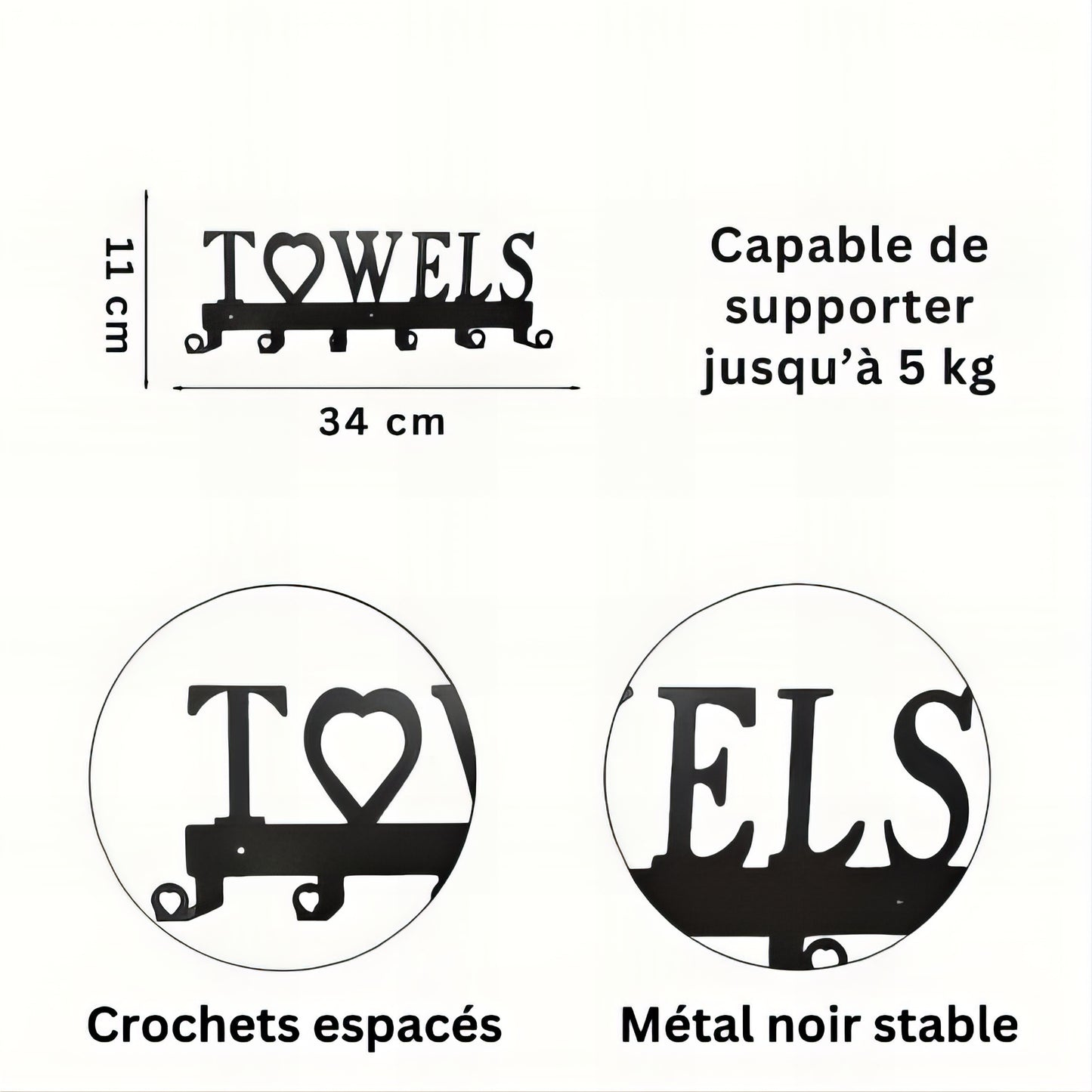 Porte-manteau mural - Style Towels