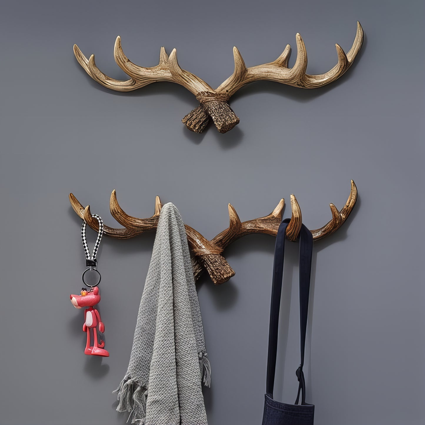 Porte-manteau décoratif - Style bois de cerfs