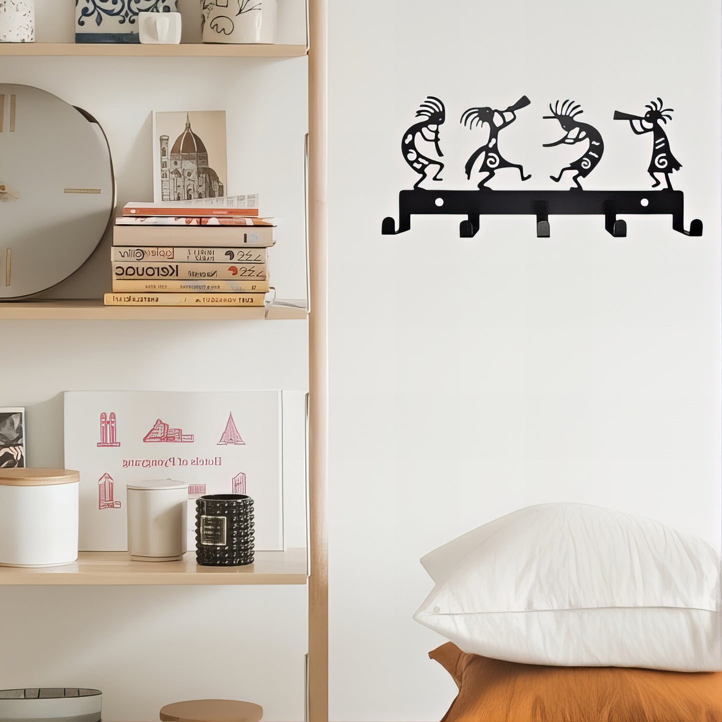 Porte-manteau mural & clés - Style musicien