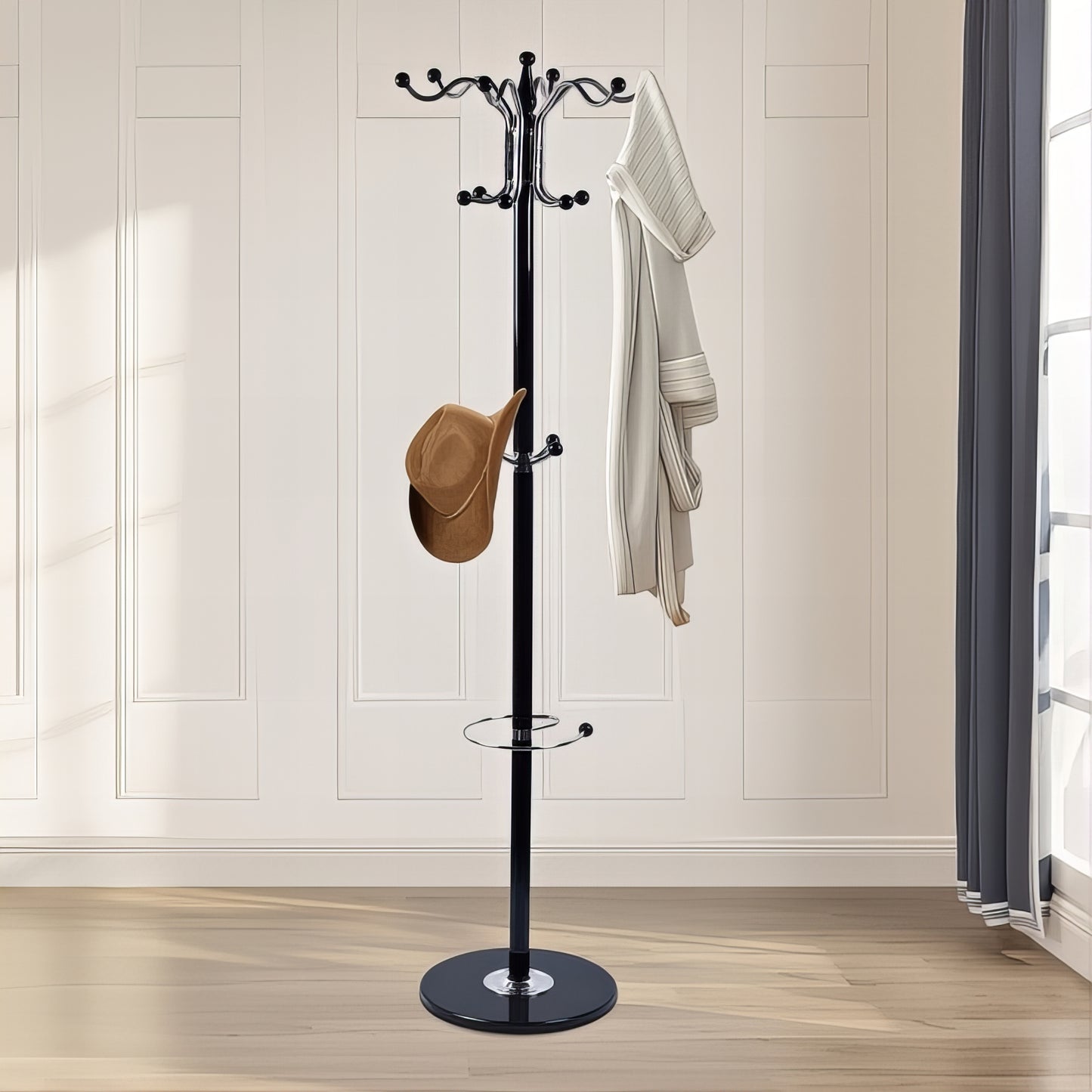 Porte-manteau sur pied - Style art moderne