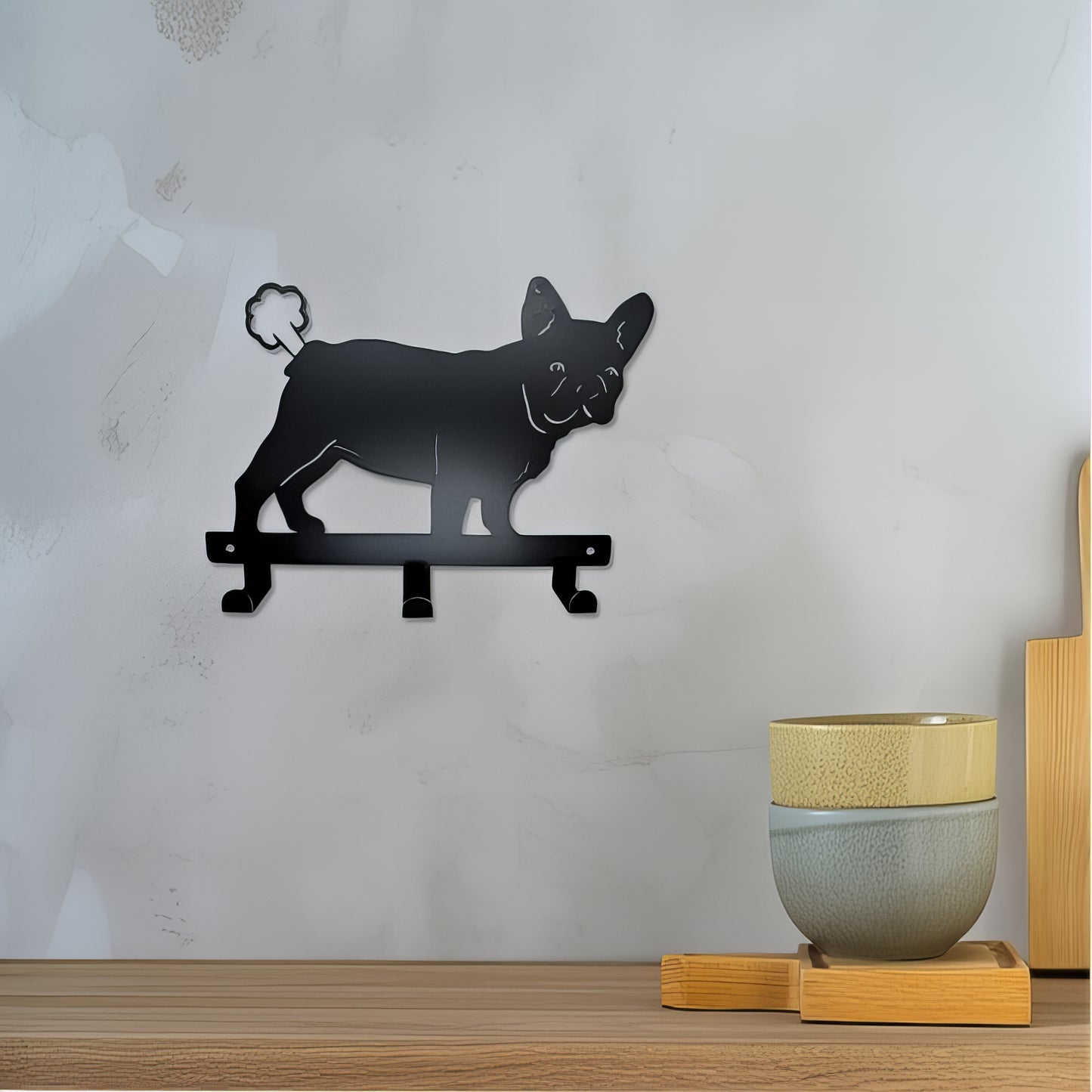 Porte-manteau mural & clés - Style chien marrant