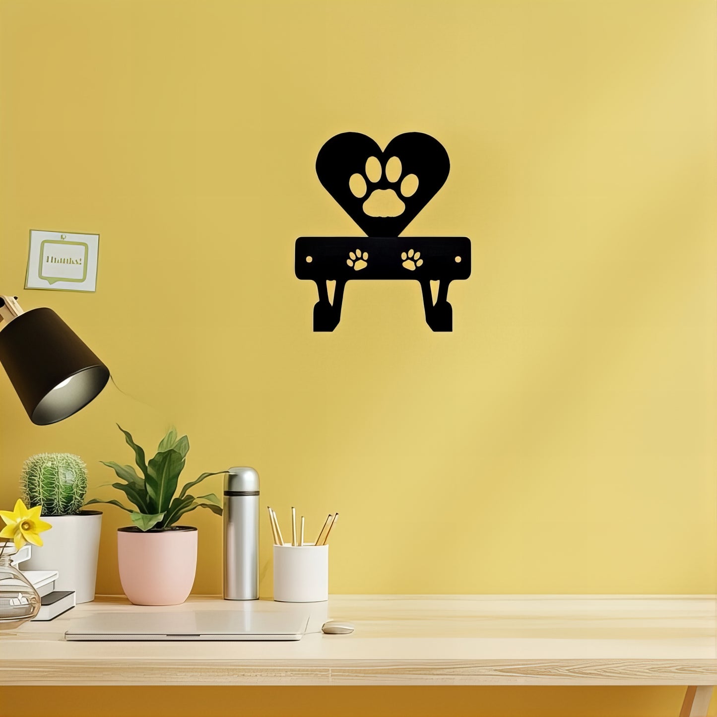 Porte-manteau & clés mural - Style Patoune