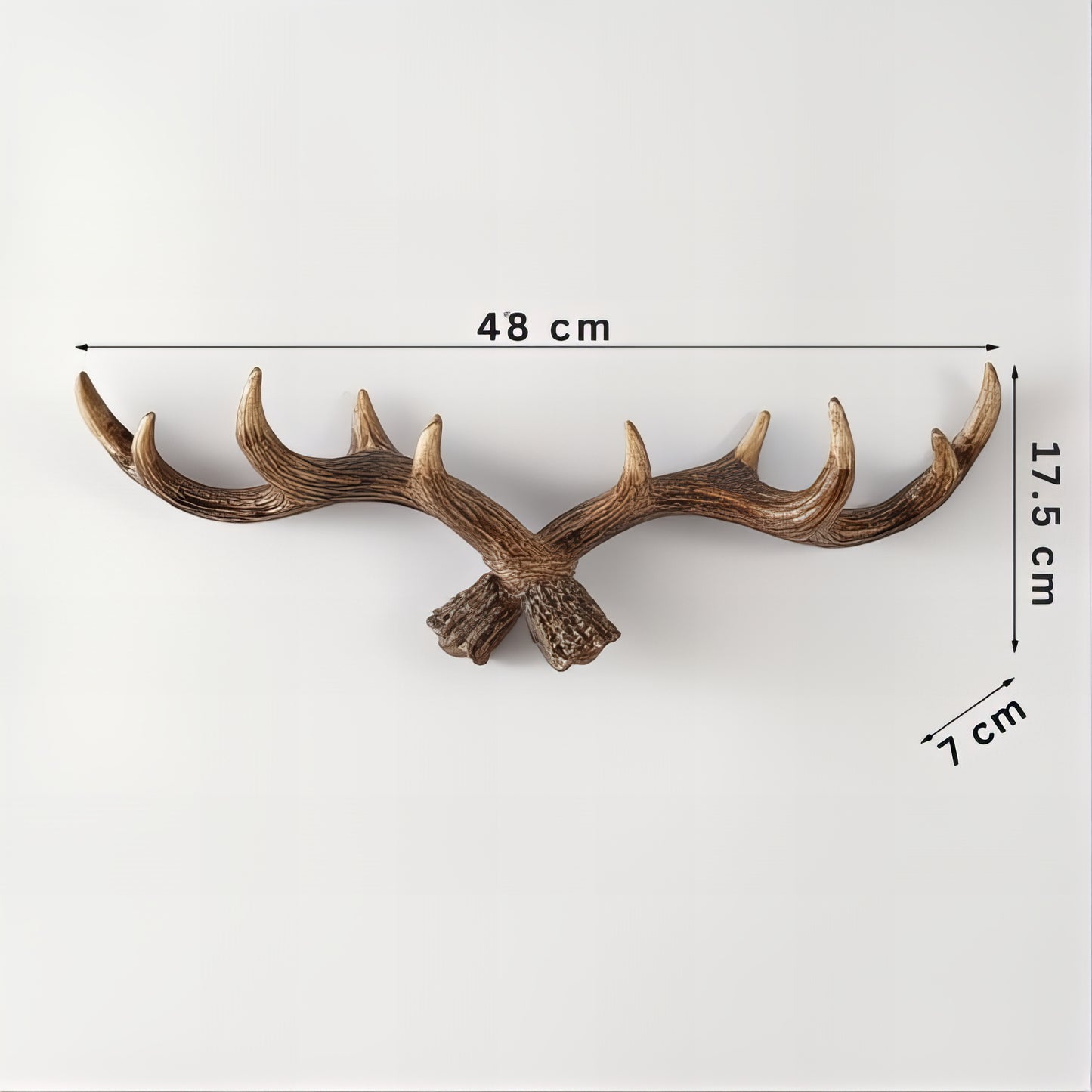 Porte-manteau décoratif - Style bois de cerfs