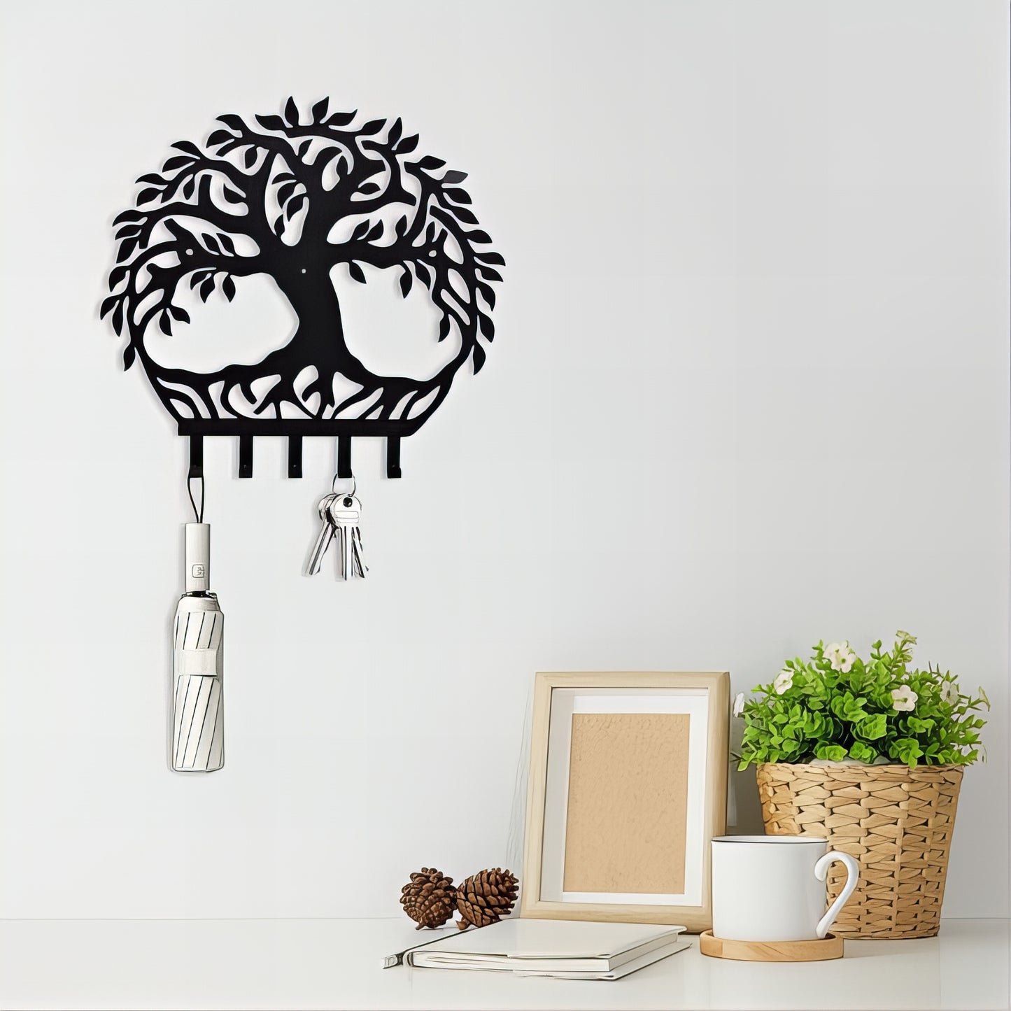 Porte-manteau décoratif - Style arbre de vie