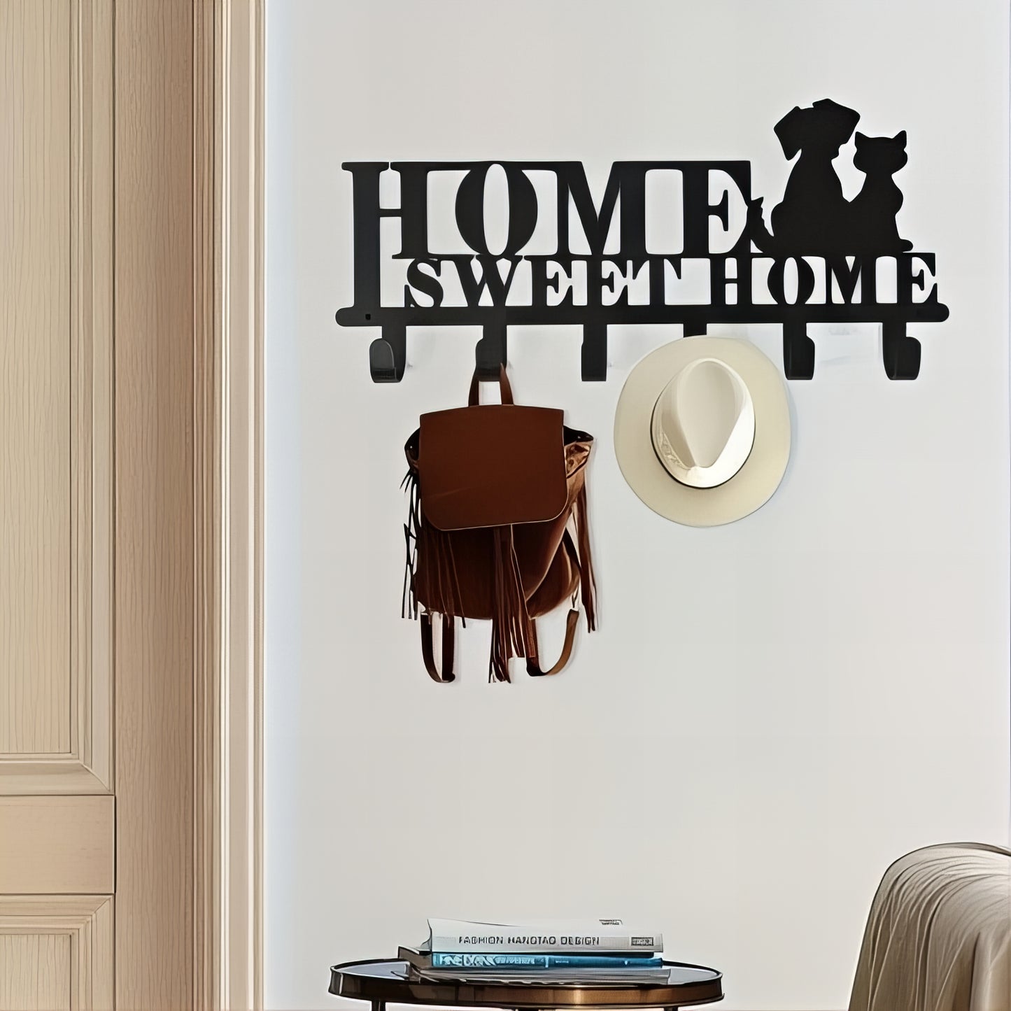 Porte-manteau mural & clés - Style Sweet Home Moderne