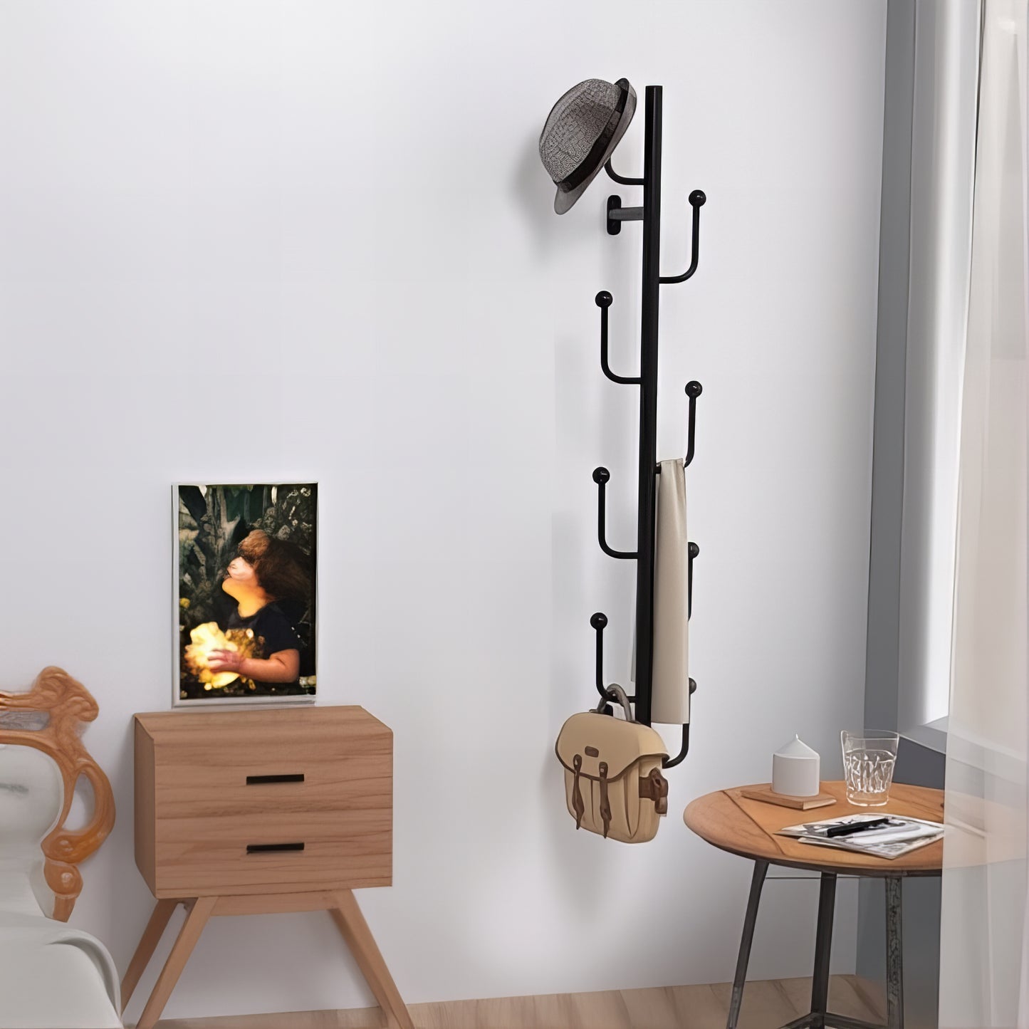 Porte-manteau mural - Style vertical