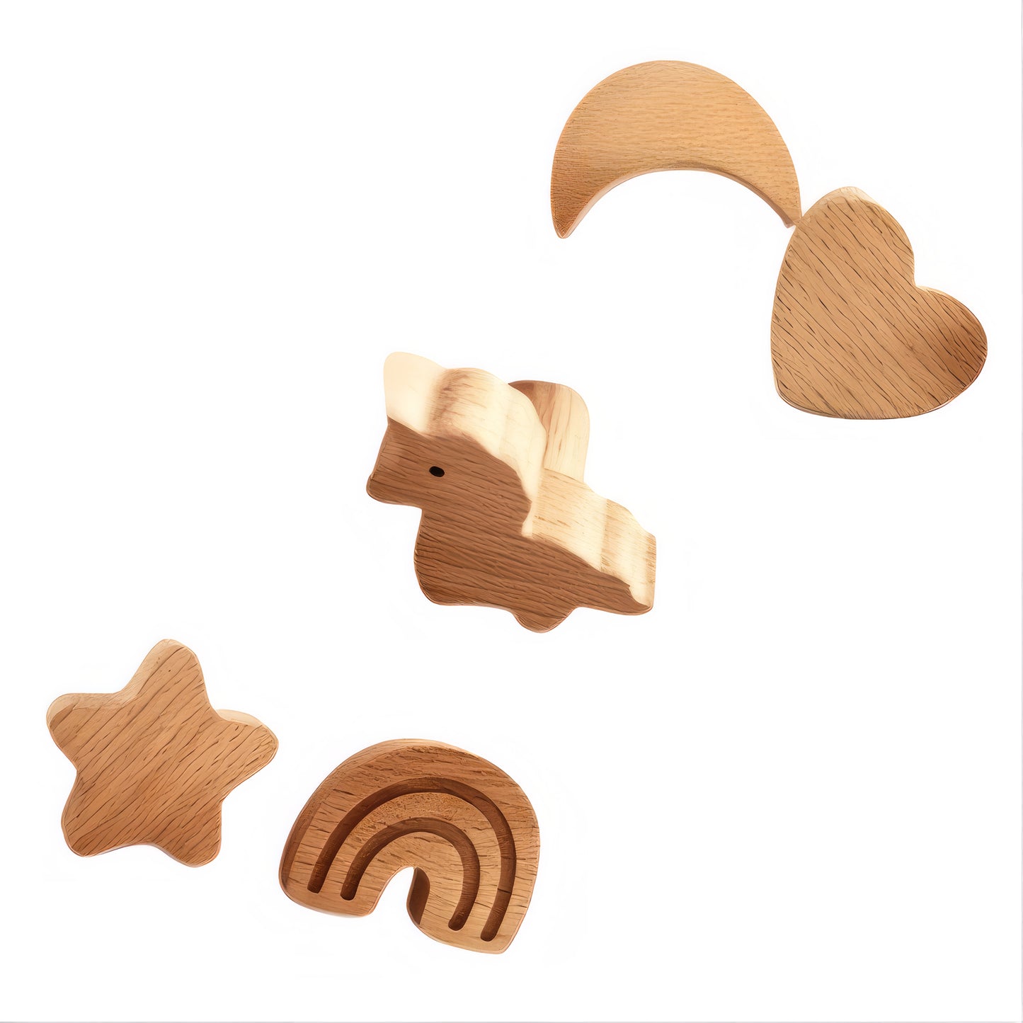 Patère en Bois pour enfant - Fantaisie (Lot x5)