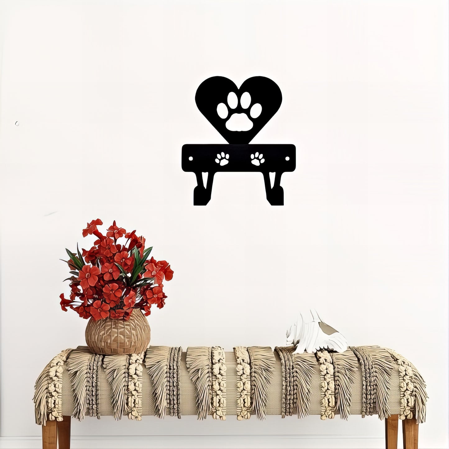 Porte-manteau & clés mural - Style Patoune