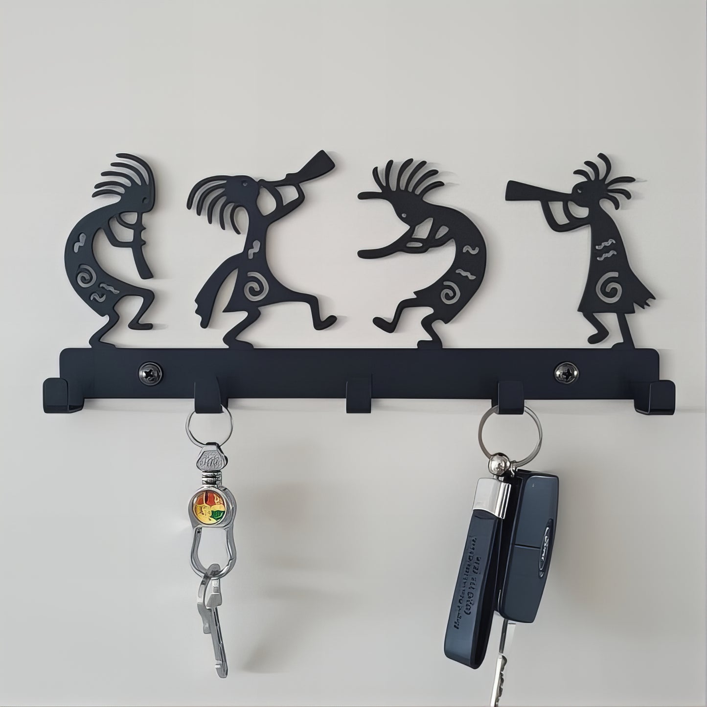 Porte-manteau mural & clés - Style musicien