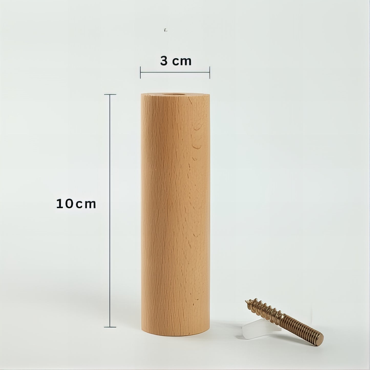 Patère individuelle en bois - Style bicolore & asymétrique (Lot de x10)