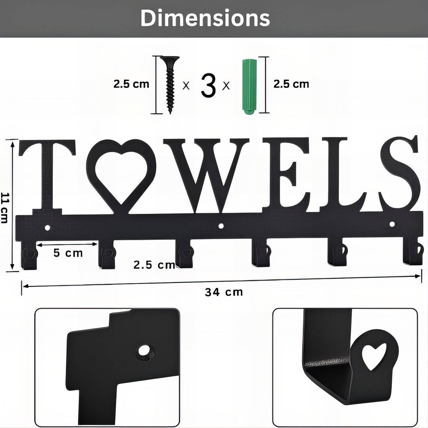 Porte-manteau mural - Style Towels