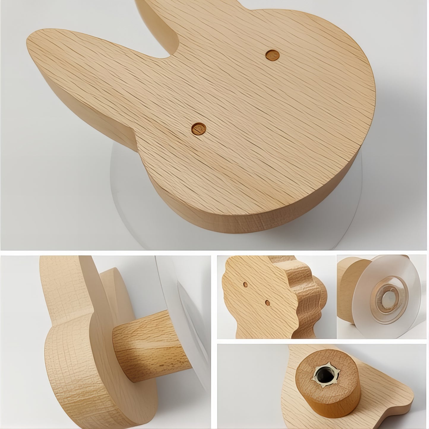 Patère en Bois pour enfant - Animaux de la Savane (Lot x8)