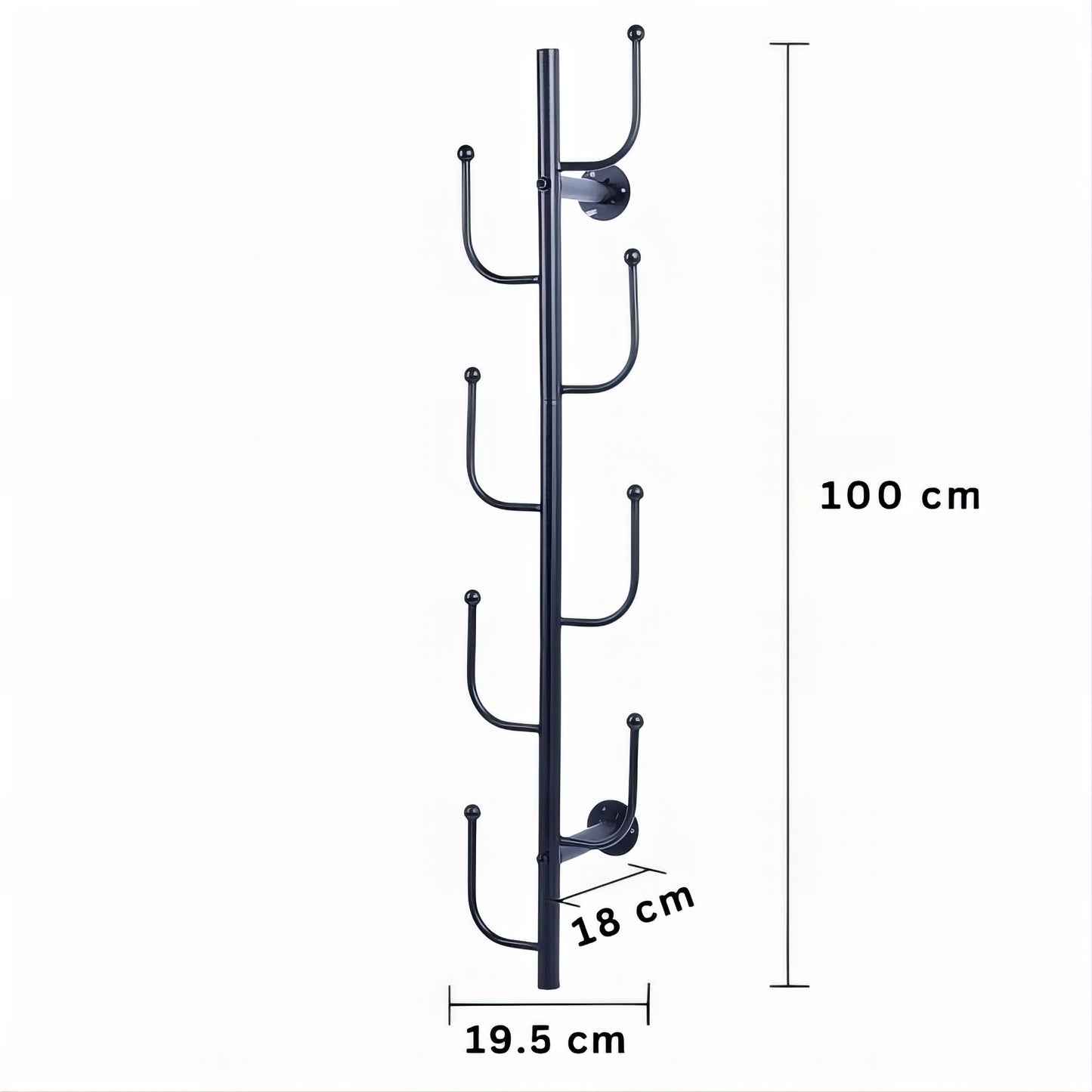 Porte-manteau mural - Style vertical