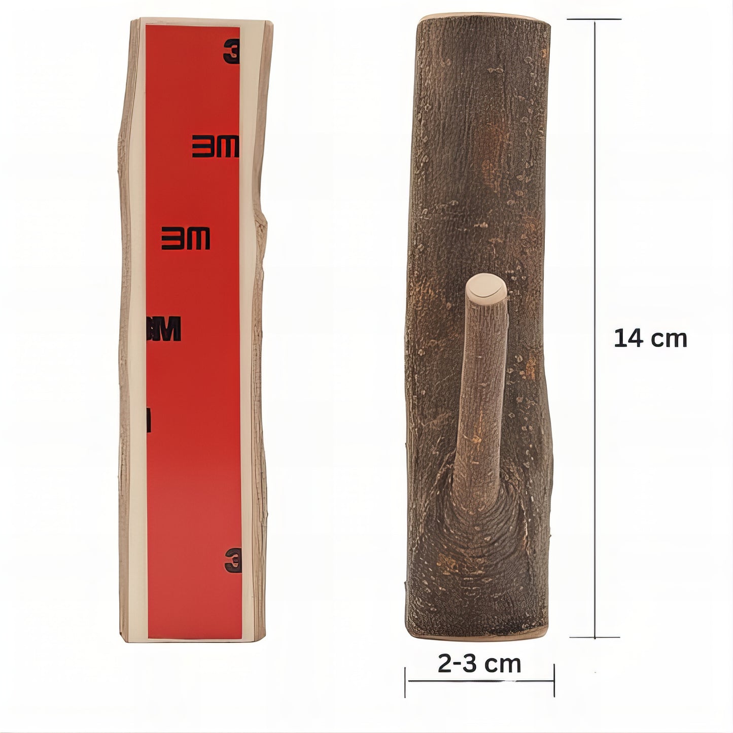 Patère individuelle en bois - Style Forêt (Lot de x4)