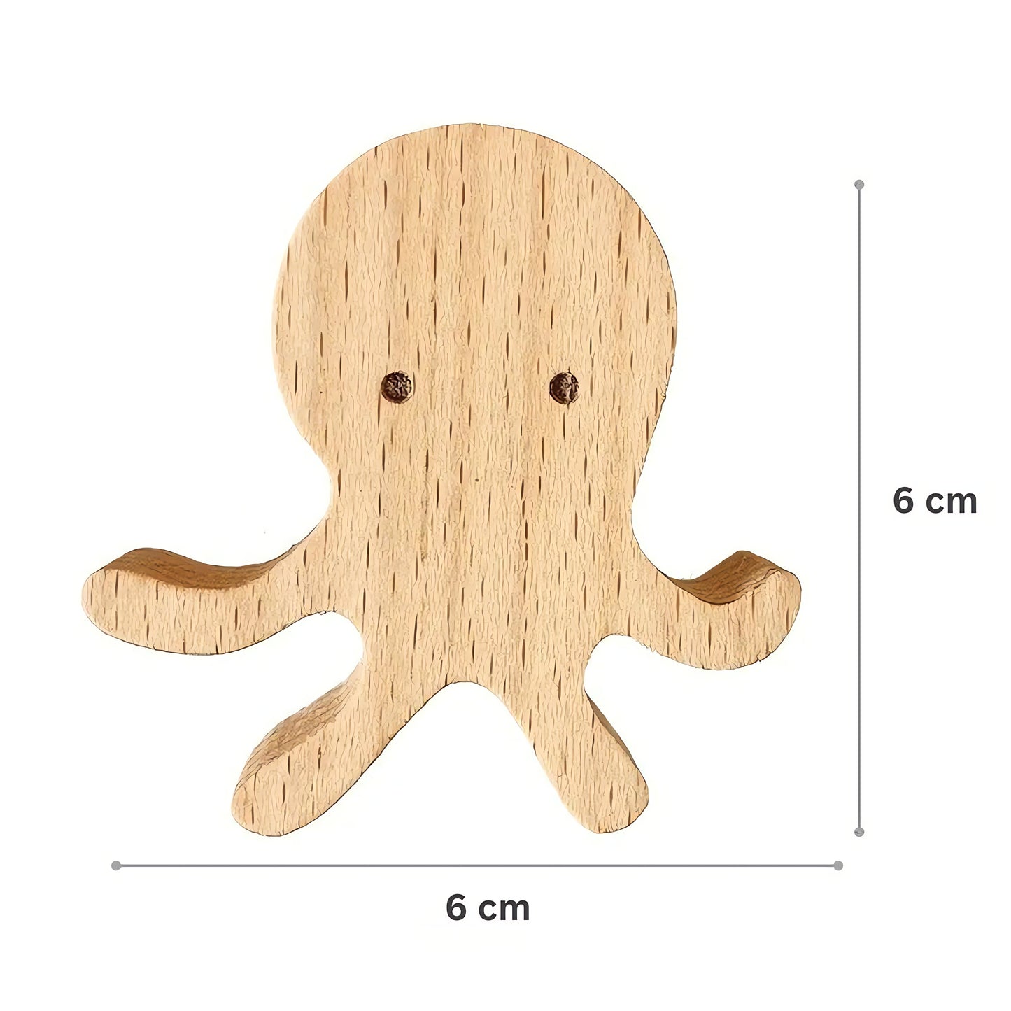Patère en bois pour enfant - Animaux Marins (Lot x4)