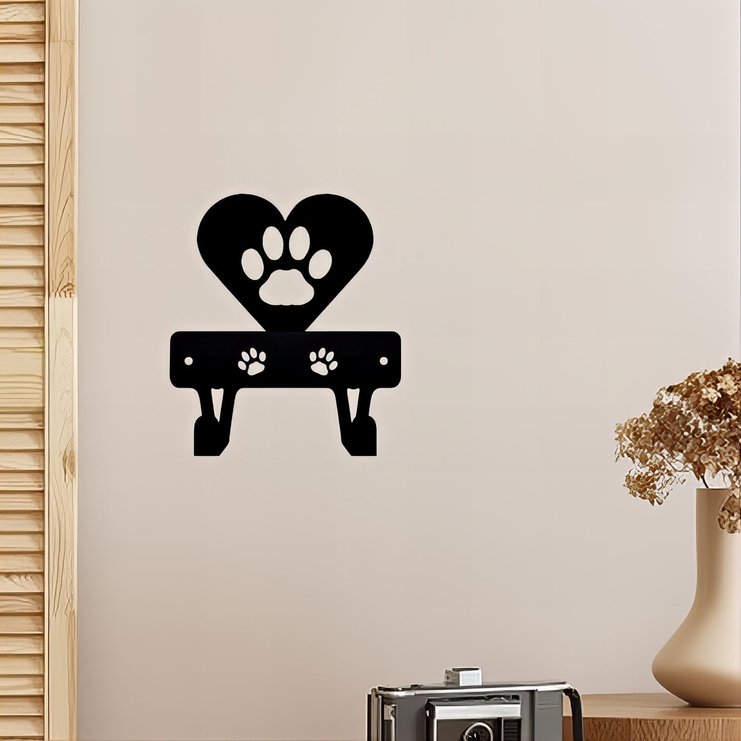 Porte-manteau & clés mural - Style Patoune