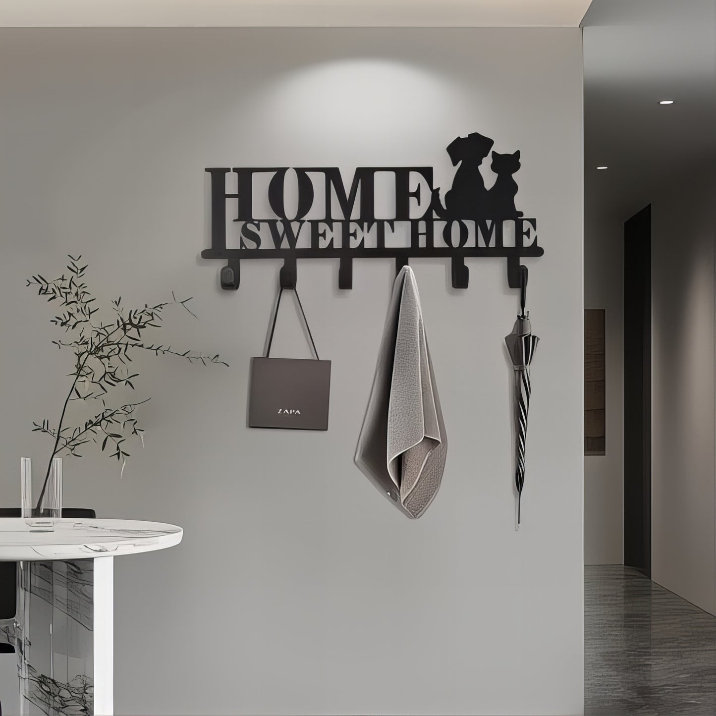 Porte-manteau mural & clés - Style Sweet Home Moderne