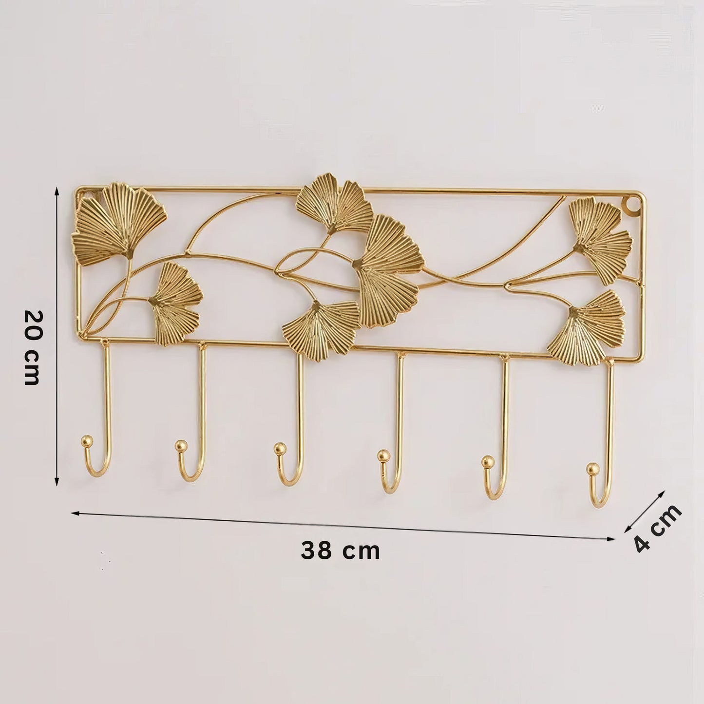 Porte-manteau décoratif - Style Feuille d'or