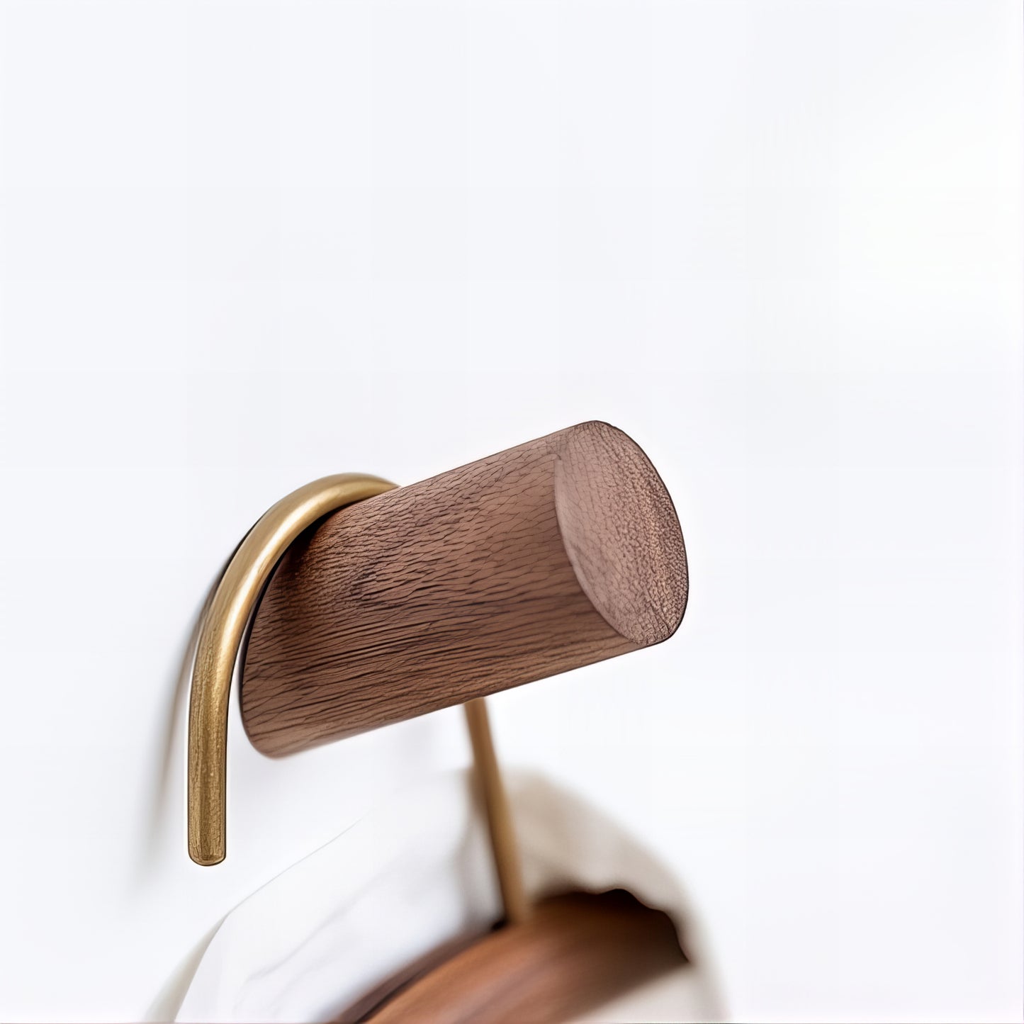 Patère individuelle en bois - Style bicolore & asymétrique (Lot de x10)