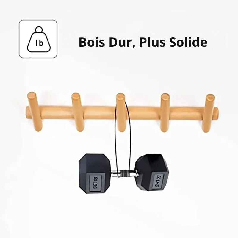Porte-manteau mural - Style cabanne moderne