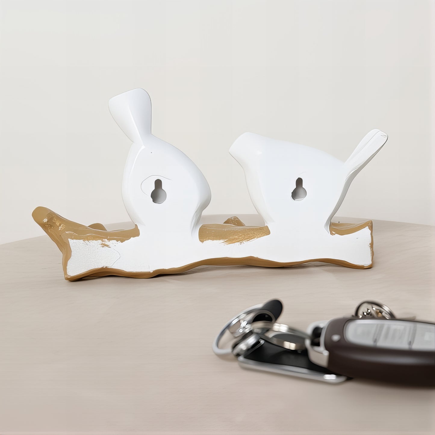 Porte-manteau décoratif - Style oiseaux 3D