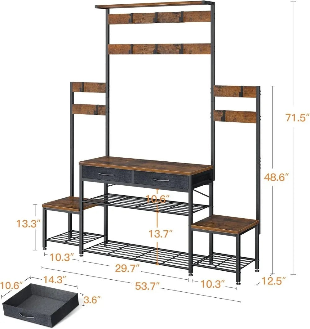 Meuble porte-manteau et chaussure - Style moderne