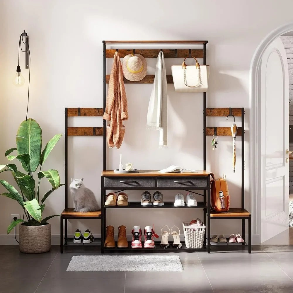 Meuble porte-manteau et chaussure - Style moderne