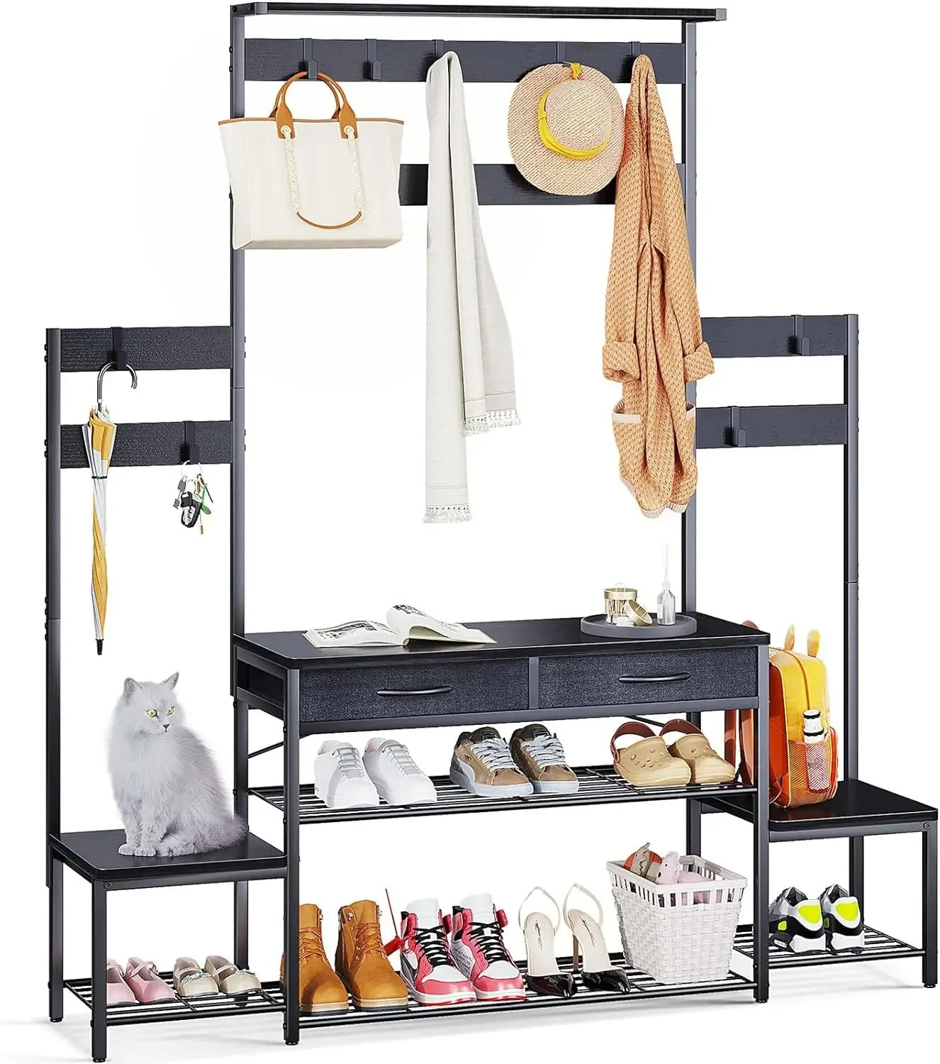 Meuble porte-manteau et chaussure - Style moderne
