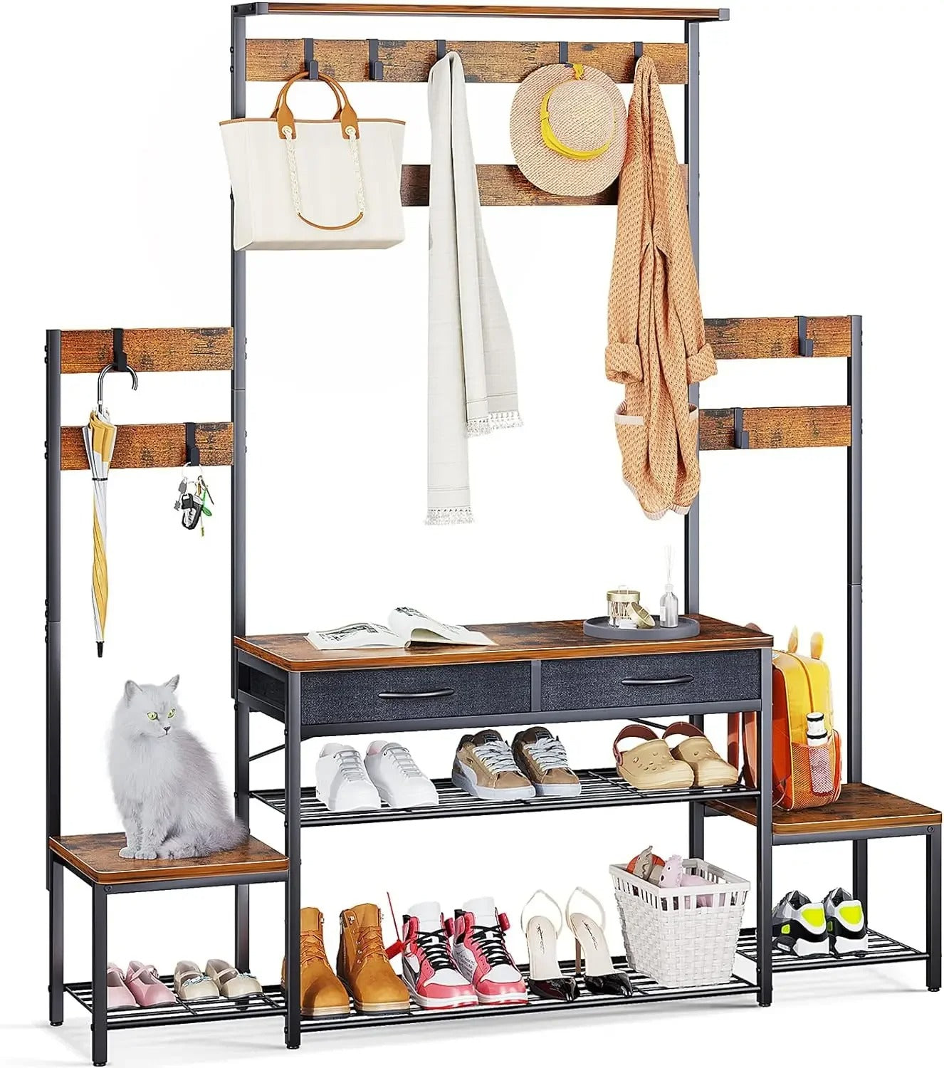 Meuble porte-manteau et chaussure - Style moderne