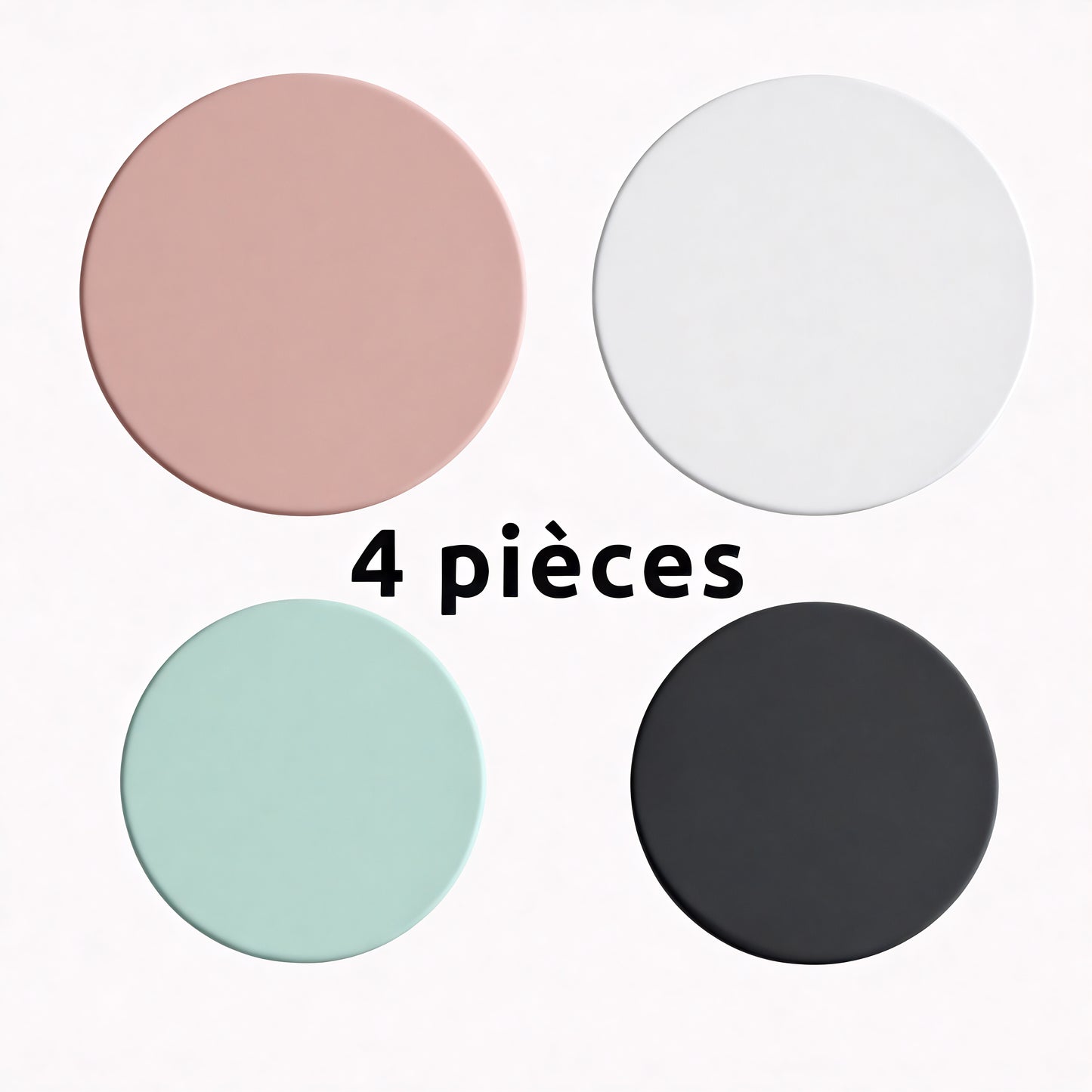Patère individuelle multicolore - Style rond & asymétrique (Lot x4)