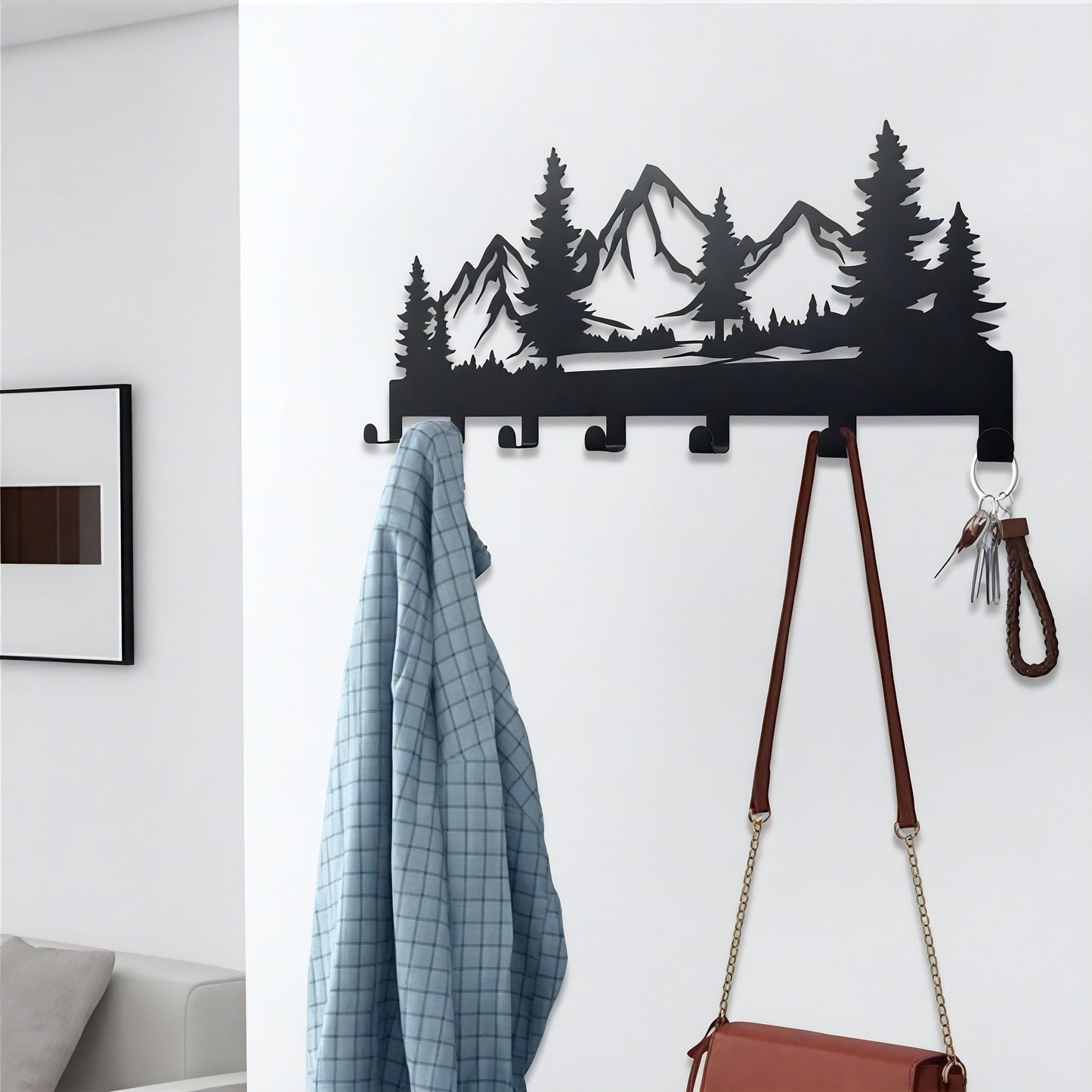 Porte-manteau original - Style montagne