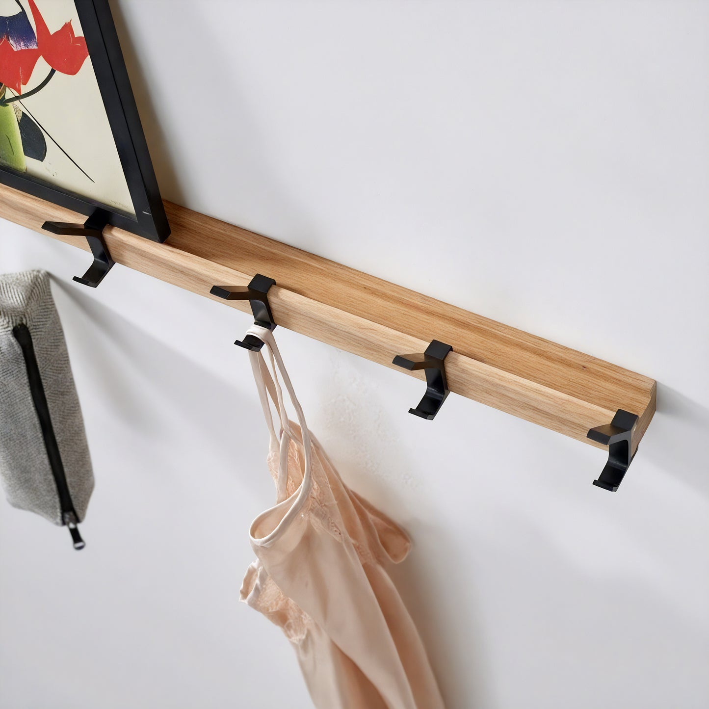 Porte-manteau avec rail - Style nordique