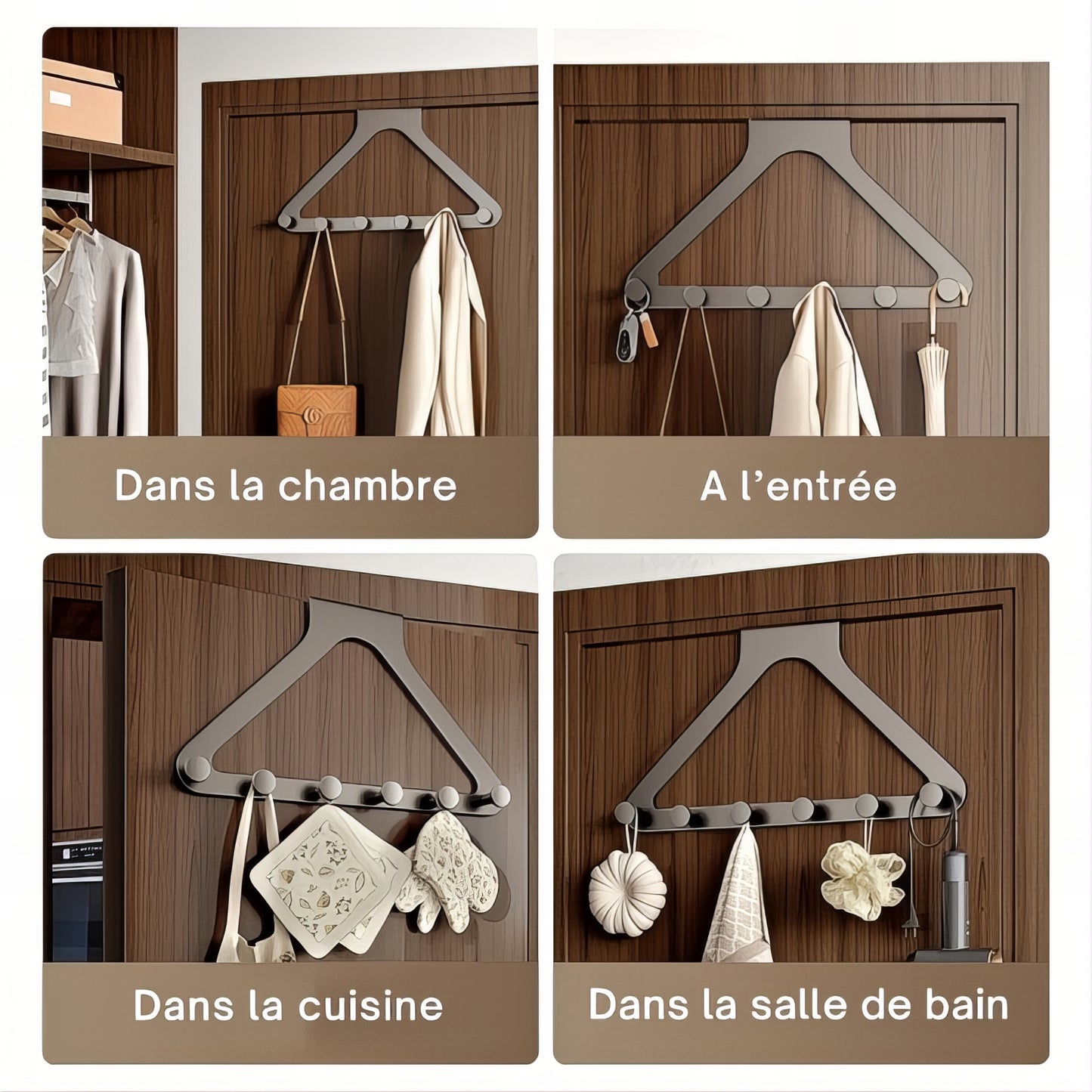 Porte-manteau de porte - Triangulaire