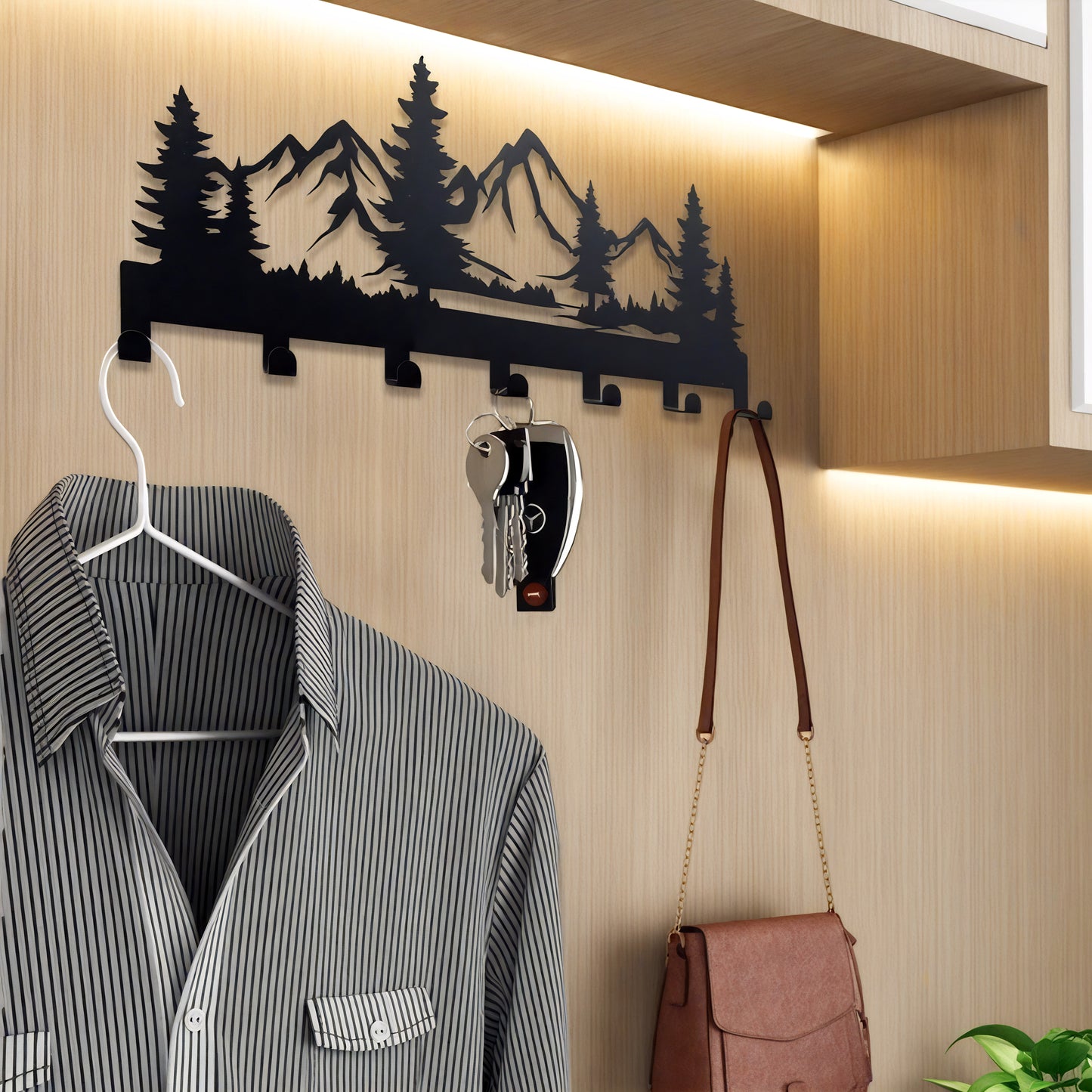 Porte-manteau original - Style montagne