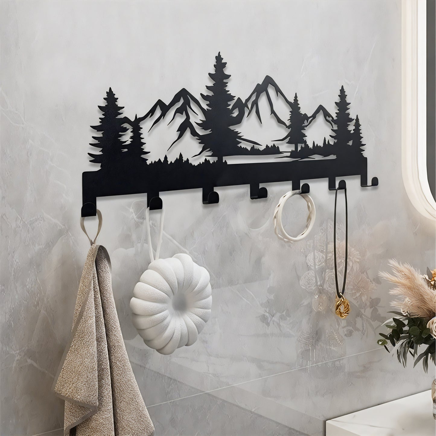 Porte-manteau original - Style montagne